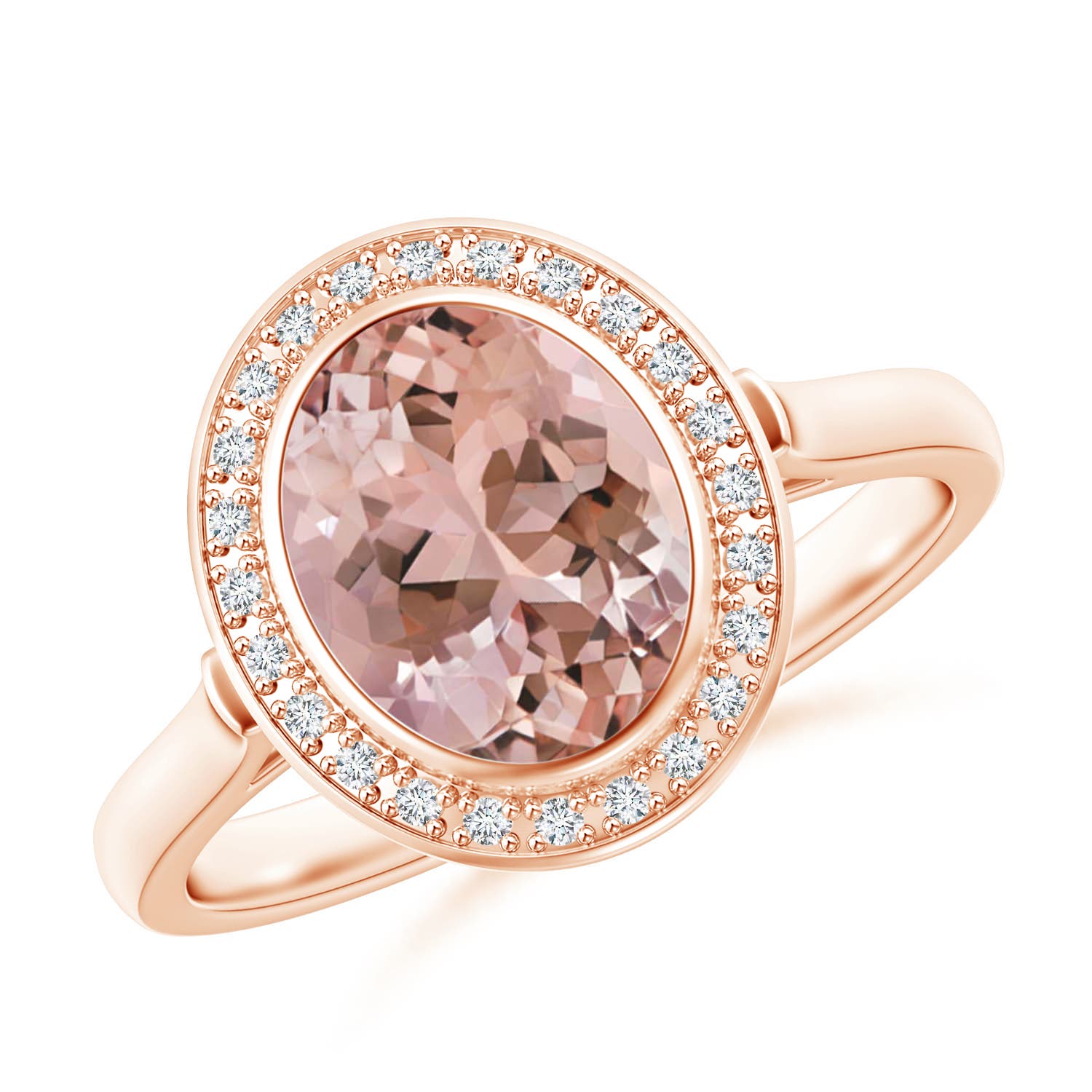 AAAA - Morganite / 1.75 CT / 14 KT Rose Gold