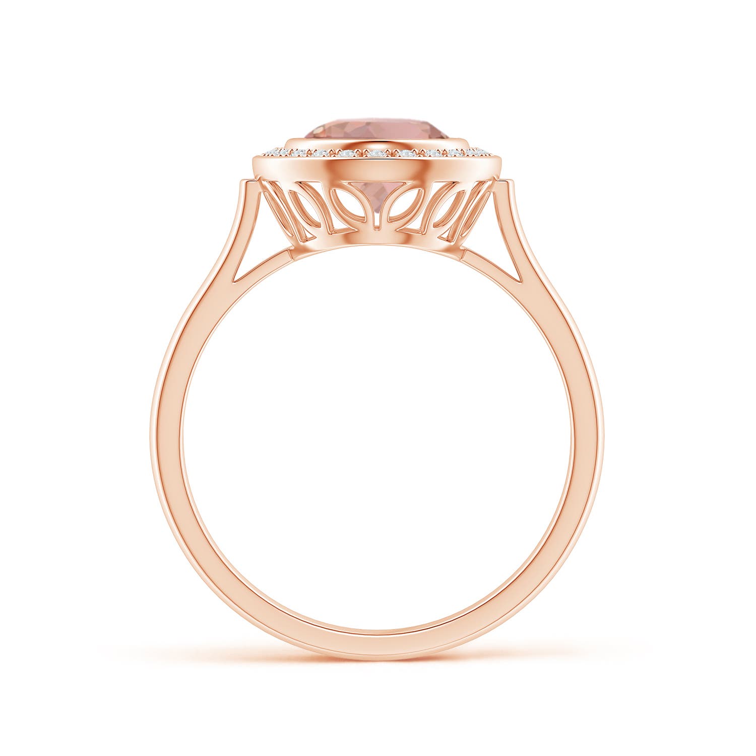 AAAA - Morganite / 1.75 CT / 14 KT Rose Gold