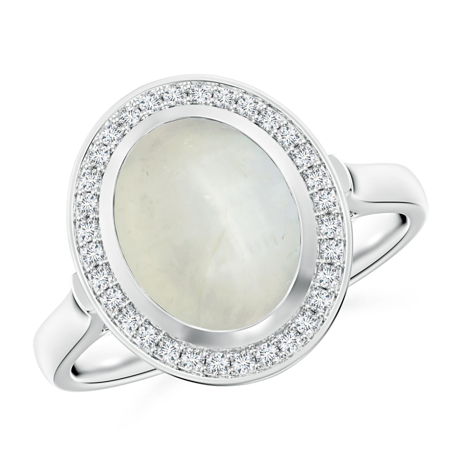 AA - Moonstone / 2.66 CT / 14 KT White Gold