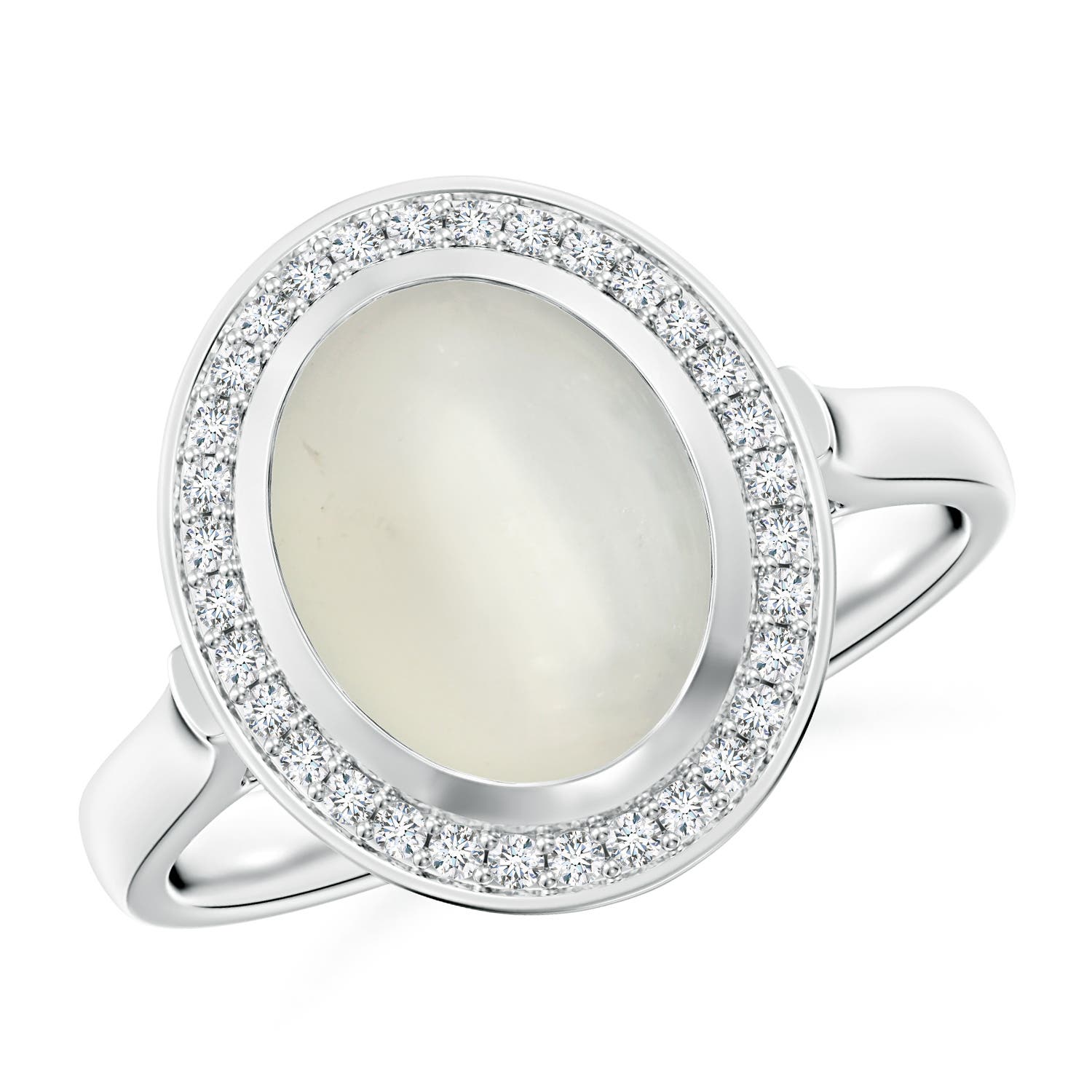 AAA - Moonstone / 2.66 CT / 14 KT White Gold