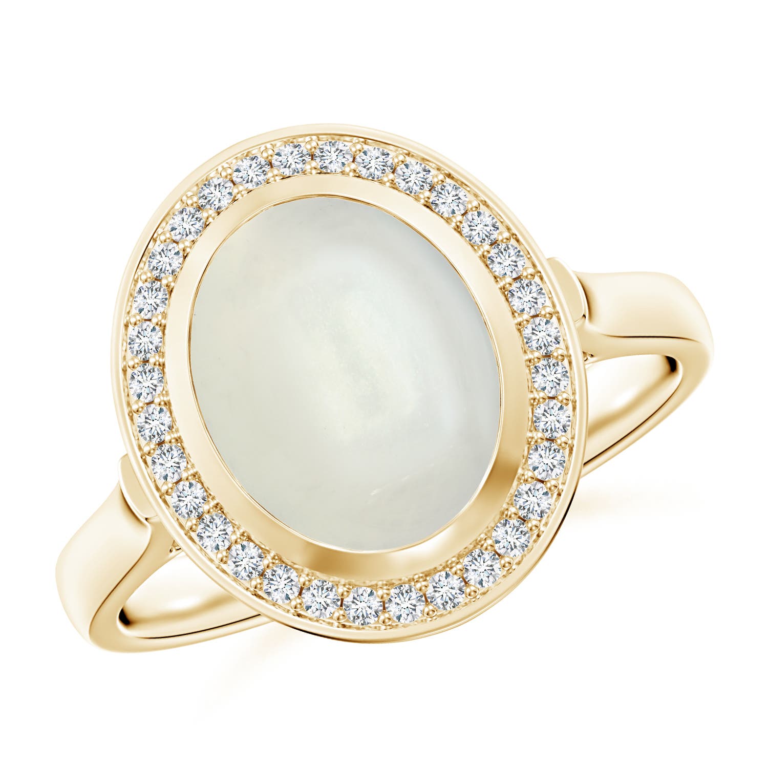 AAAA - Moonstone / 2.66 CT / 14 KT Yellow Gold