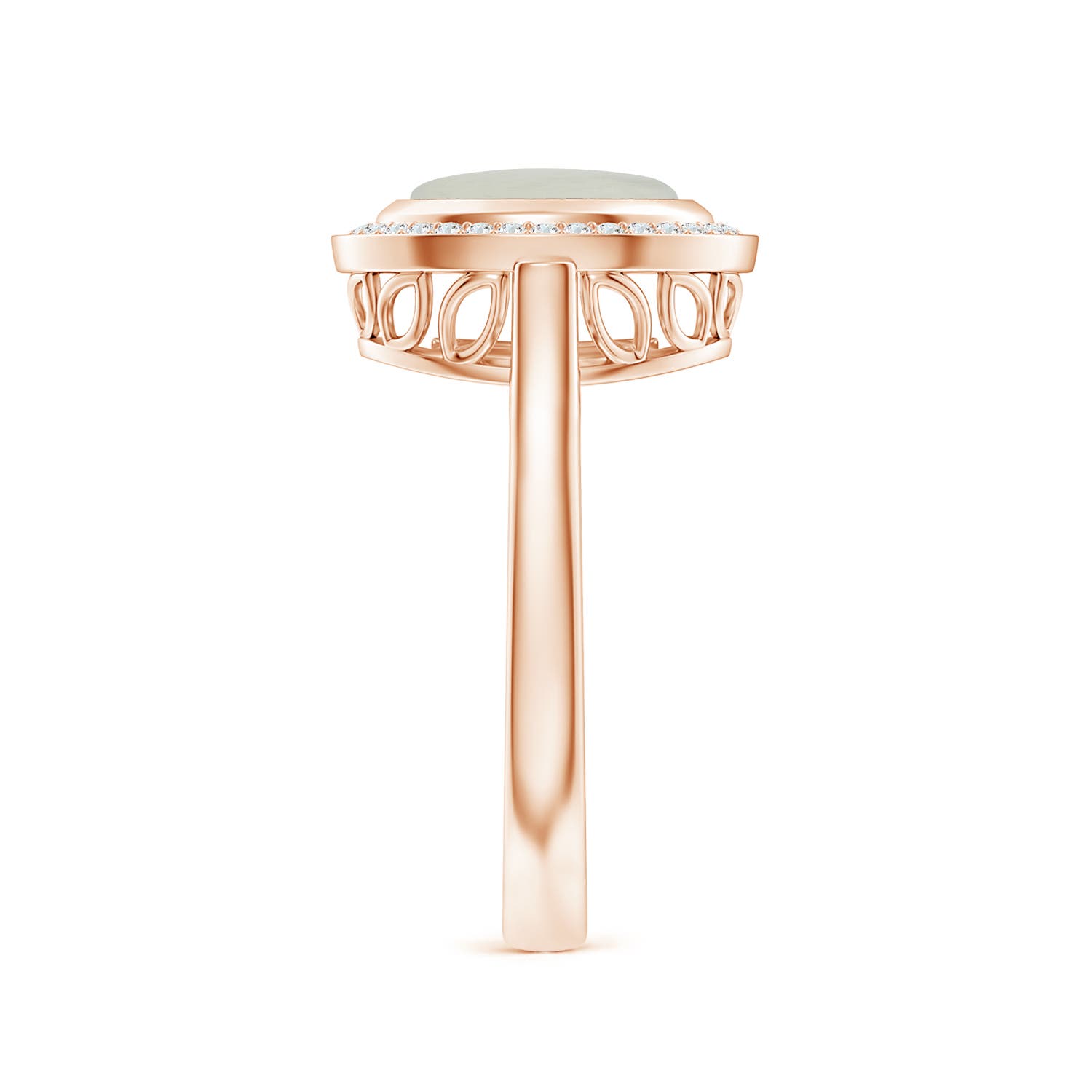 A - Moonstone / 1.8 CT / 14 KT Rose Gold