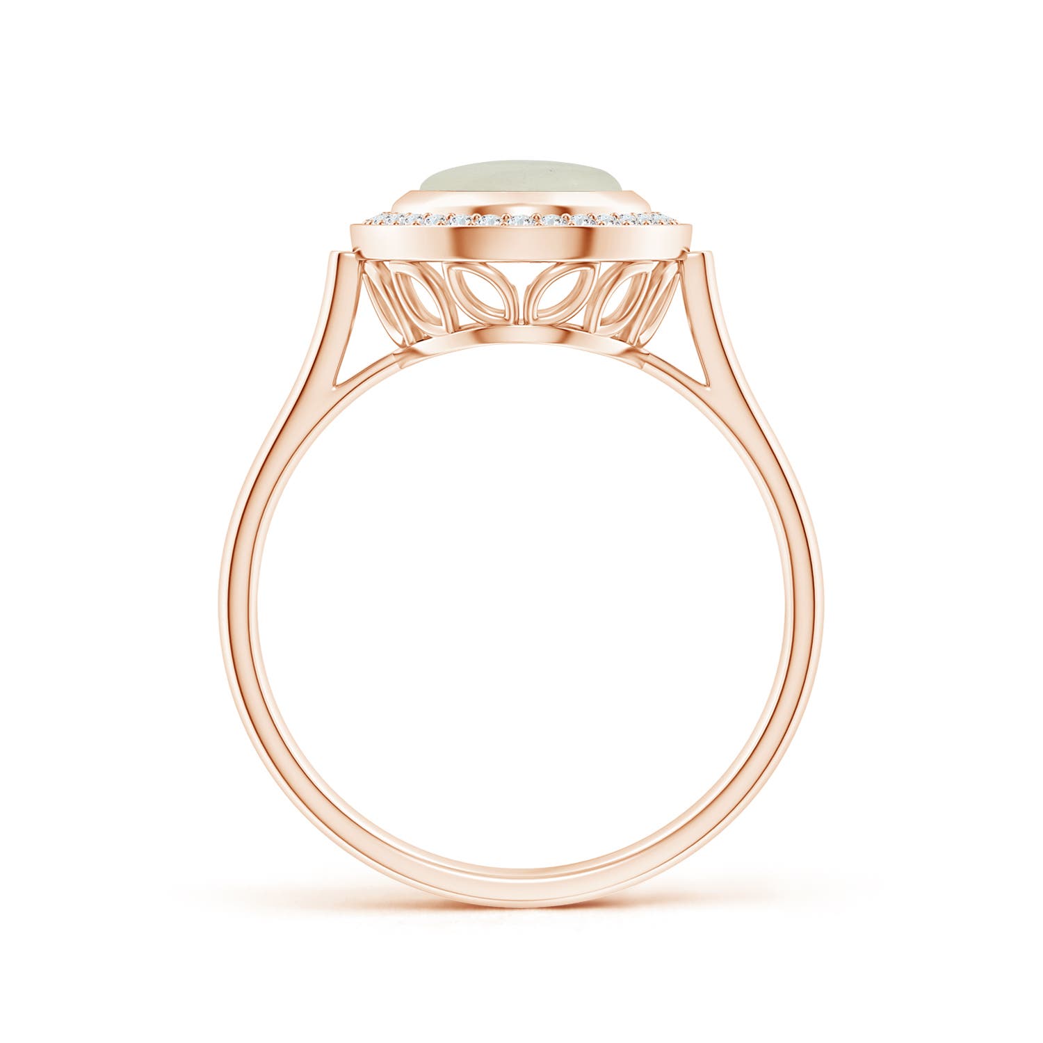 AA - Moonstone / 1.8 CT / 14 KT Rose Gold