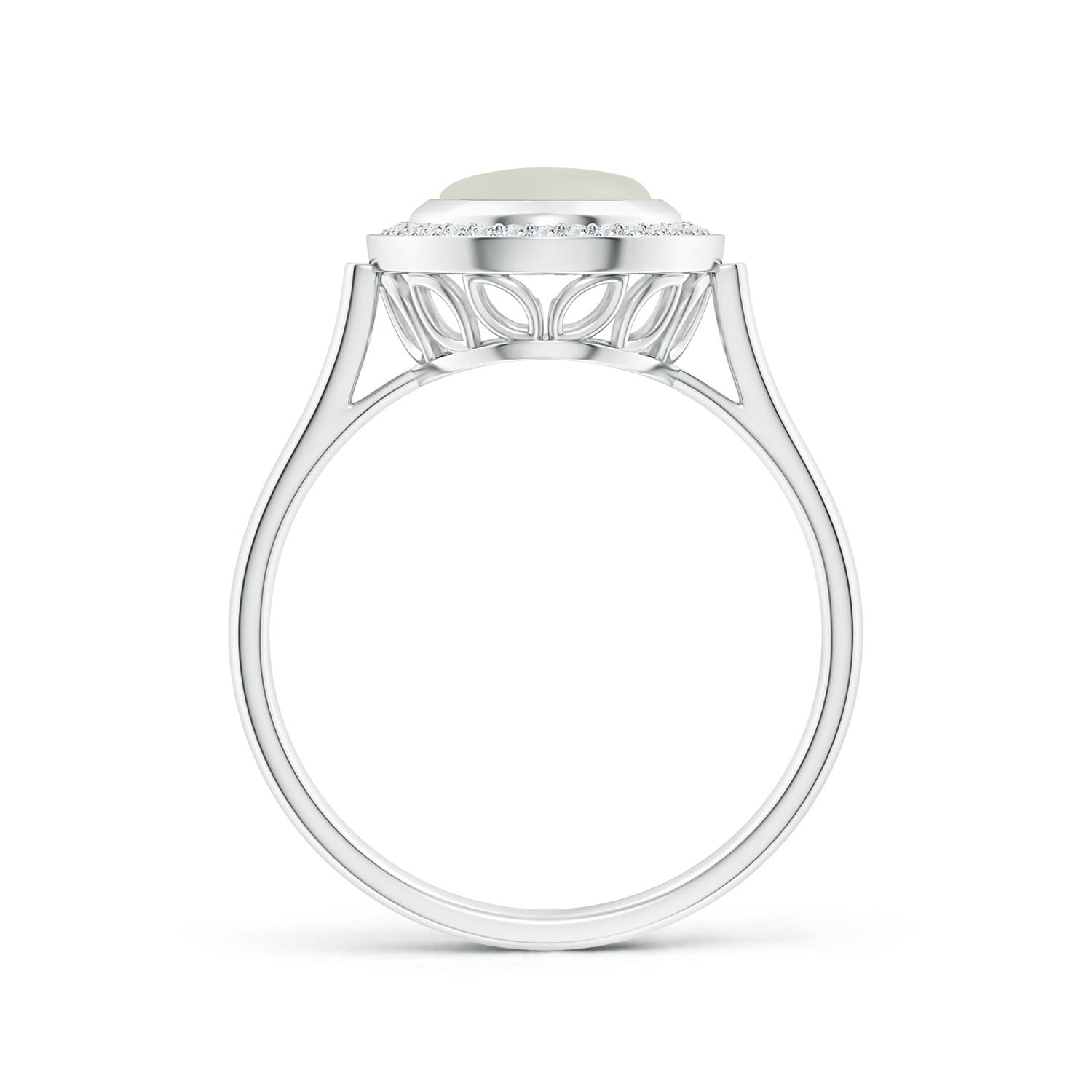 AAA - Moonstone / 1.8 CT / 14 KT White Gold