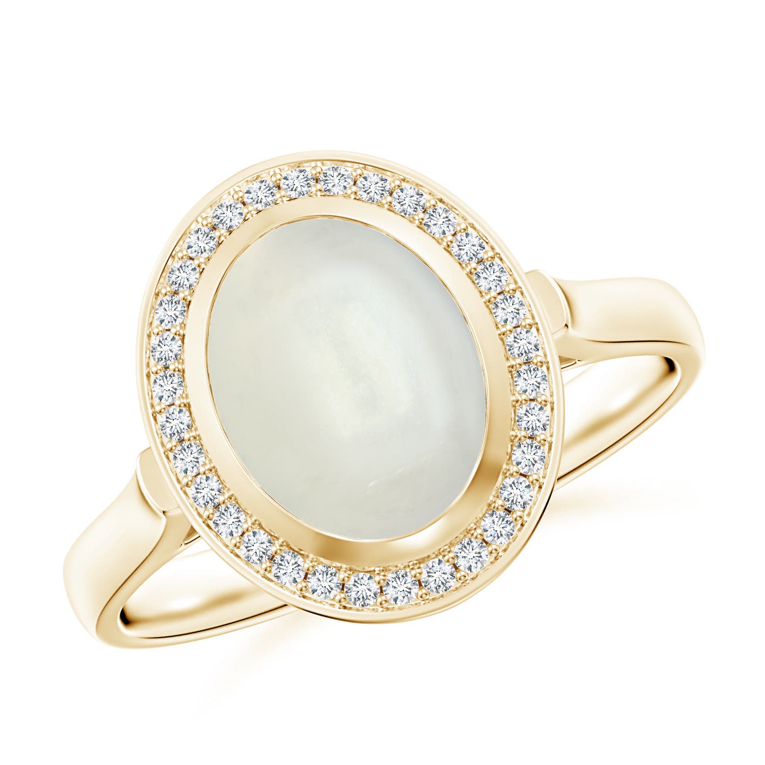 AAAA - Moonstone / 1.8 CT / 14 KT Yellow Gold