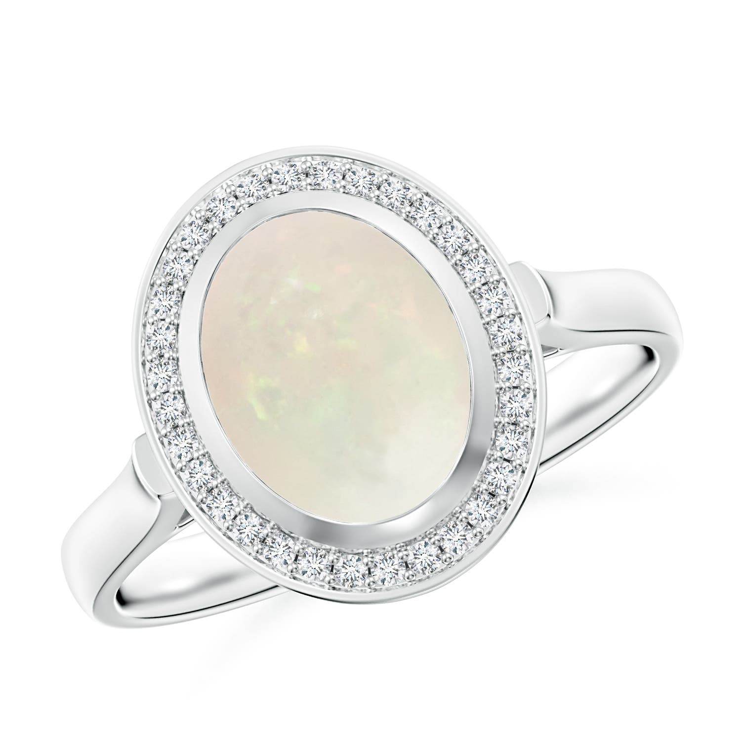 A - Opal / 1.2 CT / 14 KT White Gold