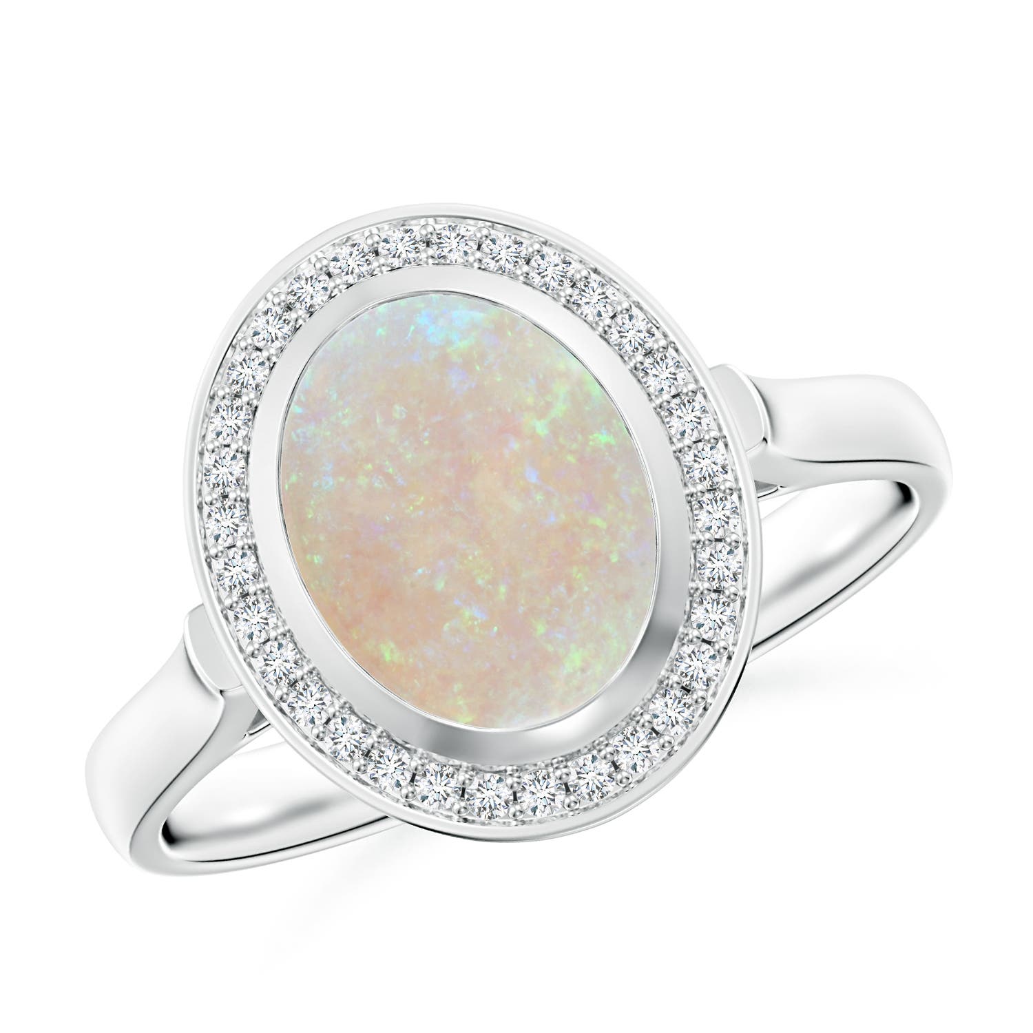 AA - Opal / 1.2 CT / 14 KT White Gold