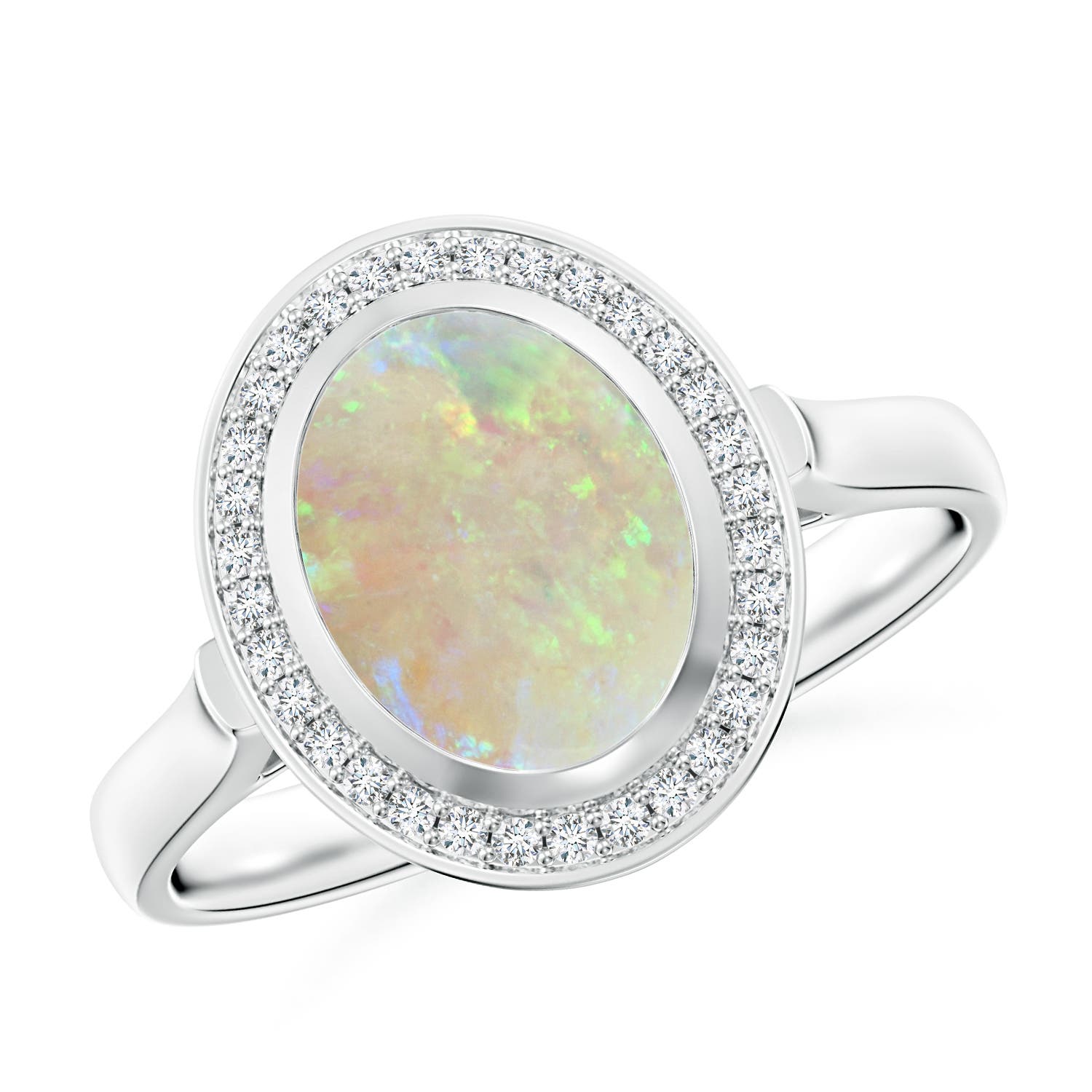 AAA - Opal / 1.2 CT / 14 KT White Gold