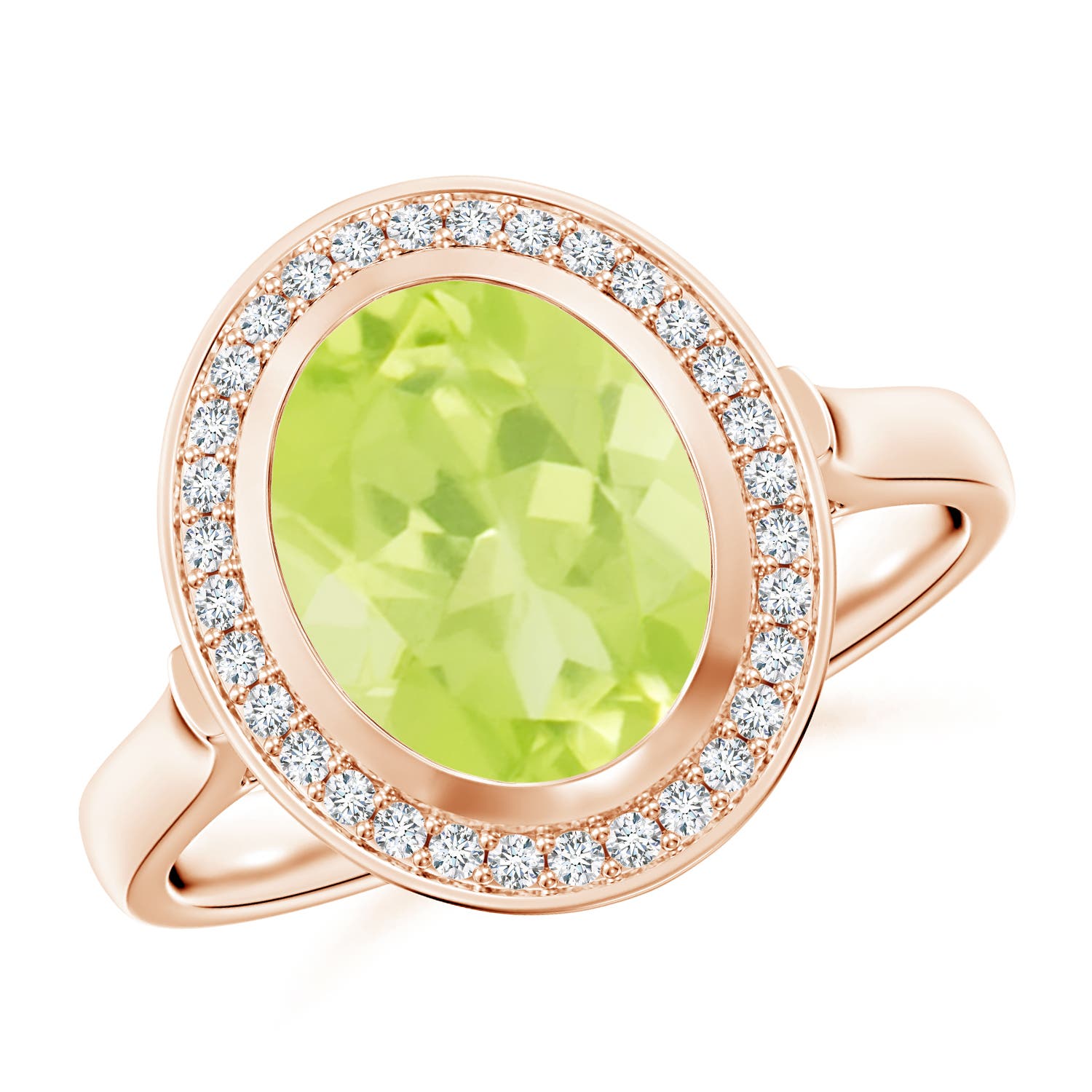 A - Peridot / 2.76 CT / 14 KT Rose Gold