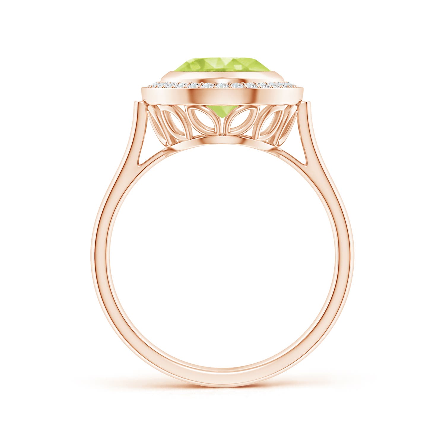 A - Peridot / 2.76 CT / 14 KT Rose Gold