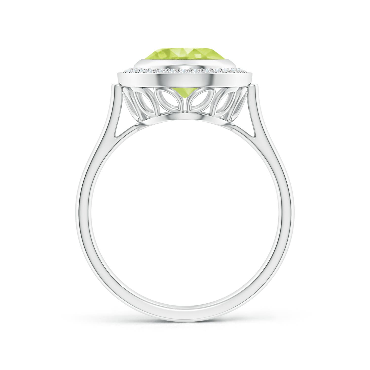 A - Peridot / 2.76 CT / 14 KT White Gold