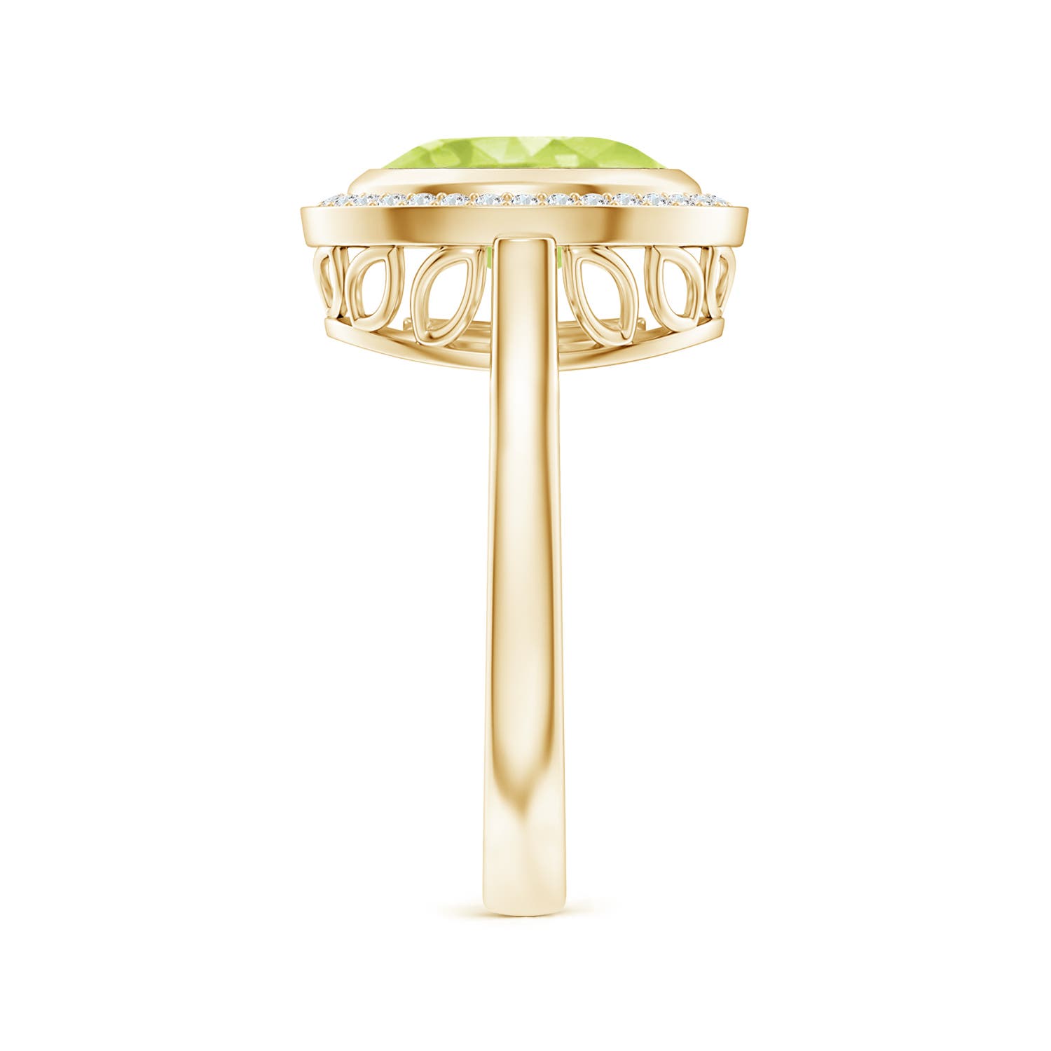 A - Peridot / 2.76 CT / 14 KT Yellow Gold