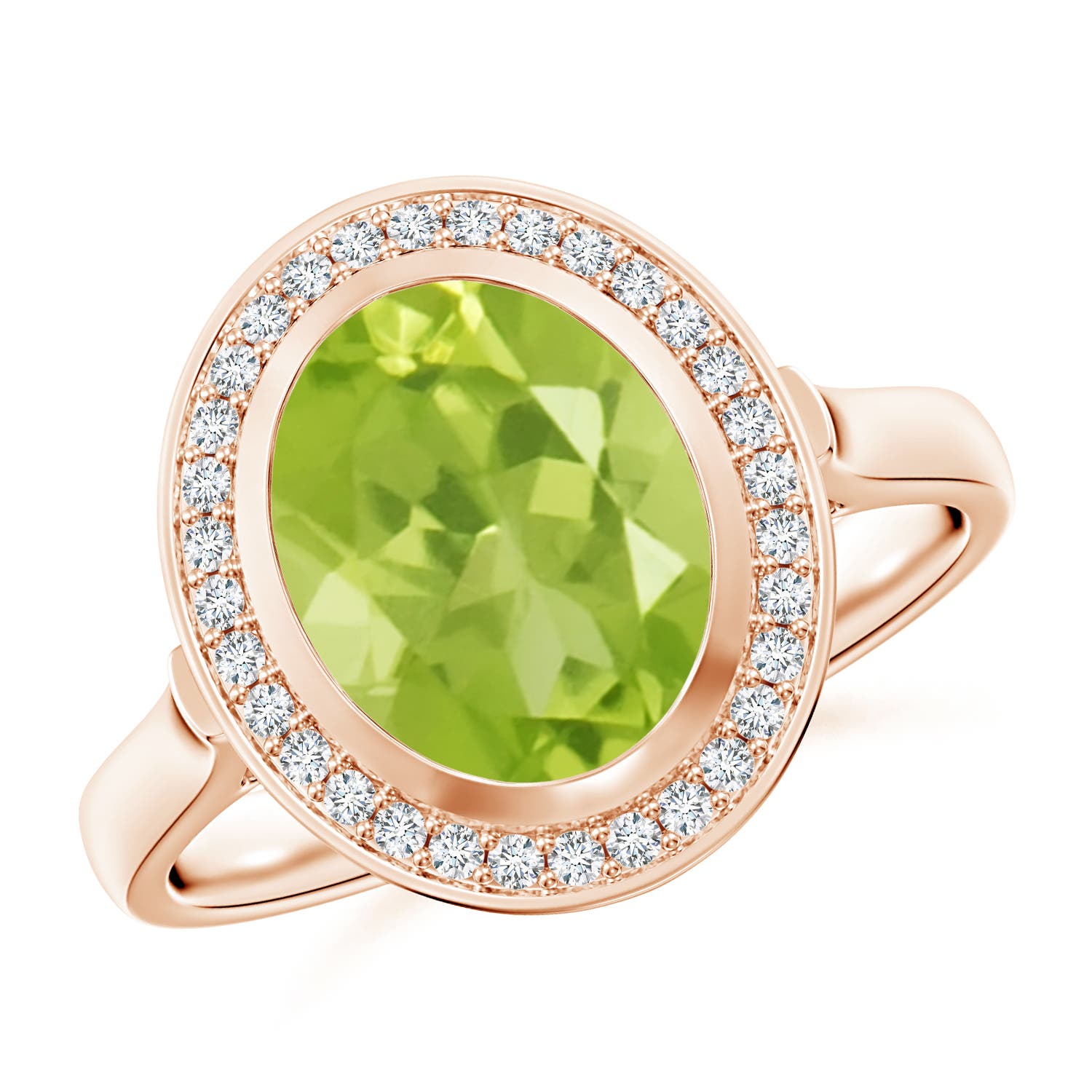 AA - Peridot / 2.76 CT / 14 KT Rose Gold