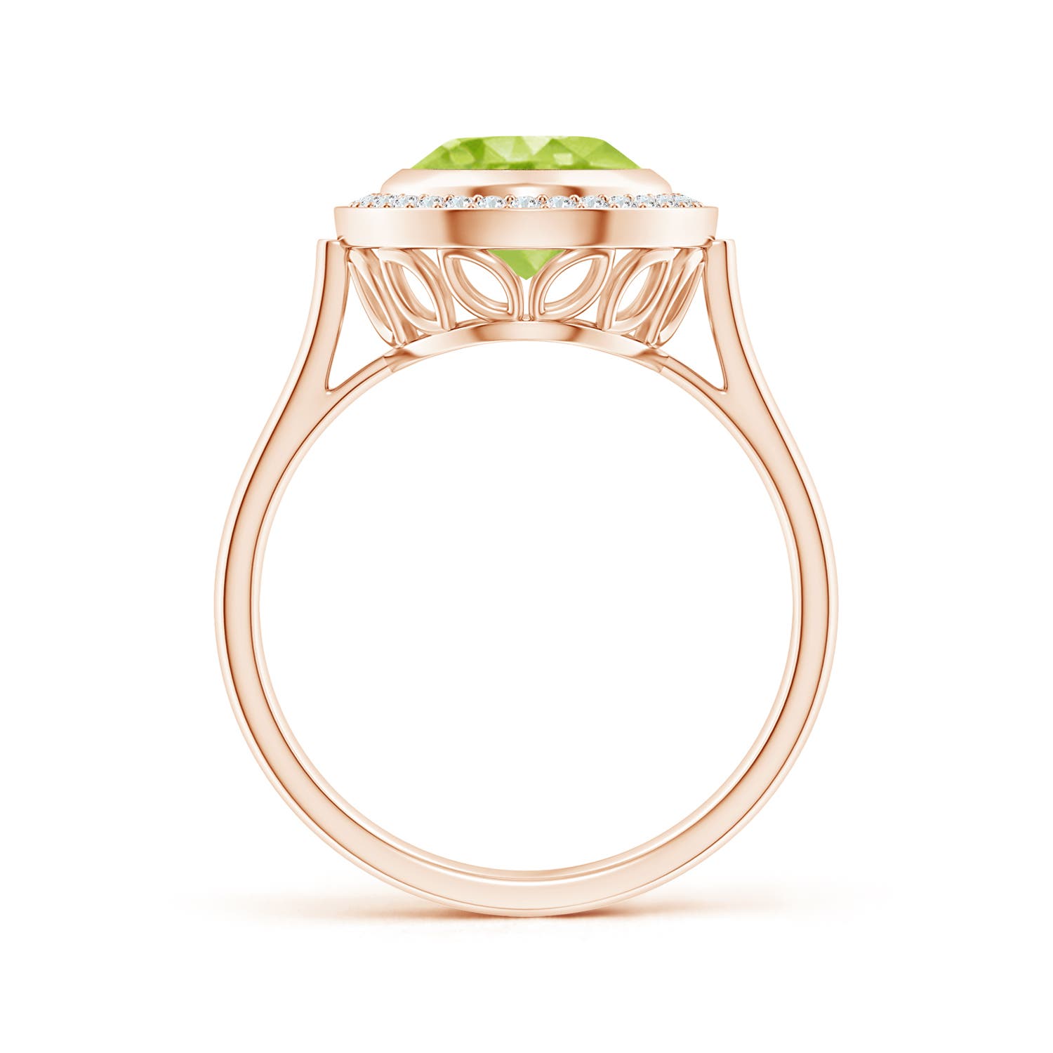 AA - Peridot / 2.76 CT / 14 KT Rose Gold