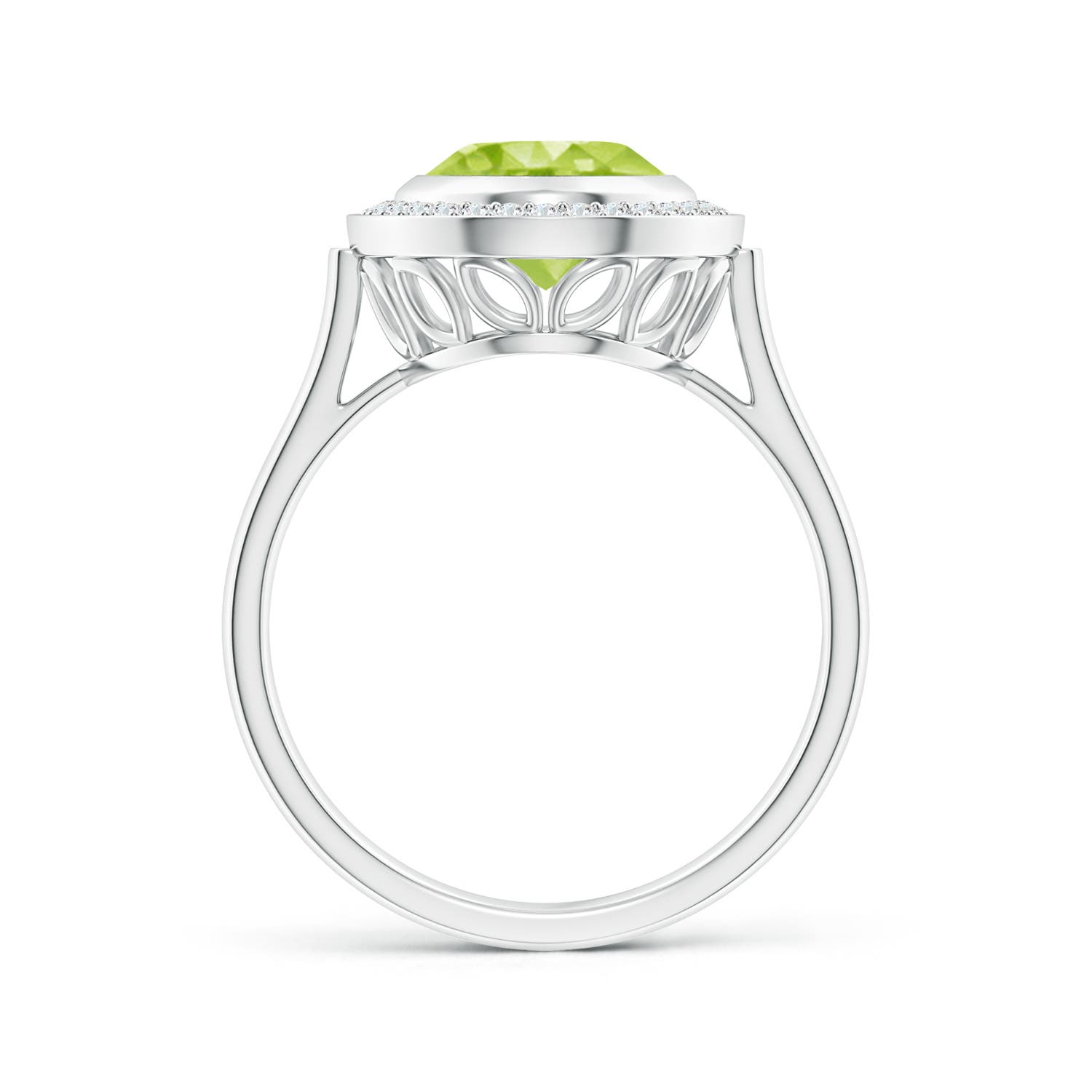 AA - Peridot / 2.76 CT / 14 KT White Gold