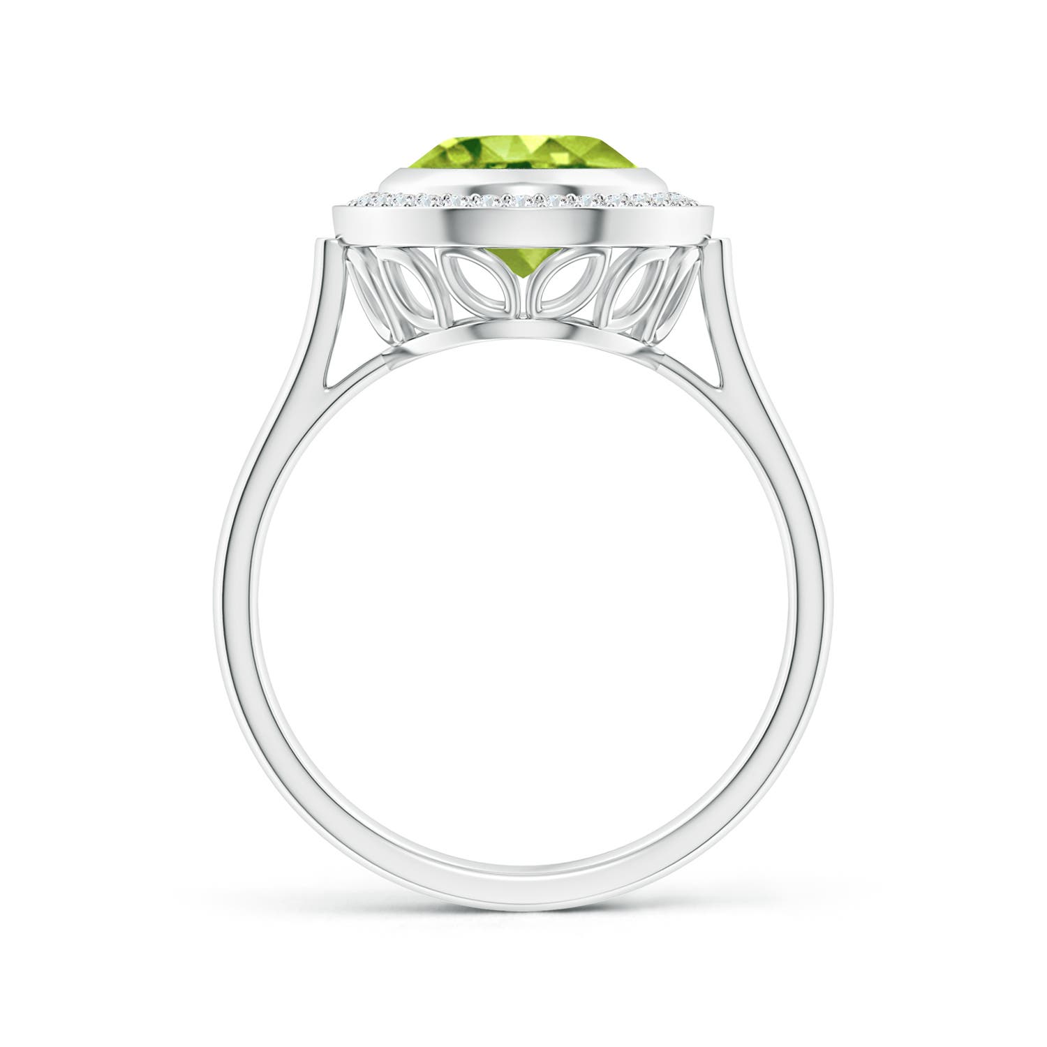 AAA - Peridot / 2.76 CT / 14 KT White Gold