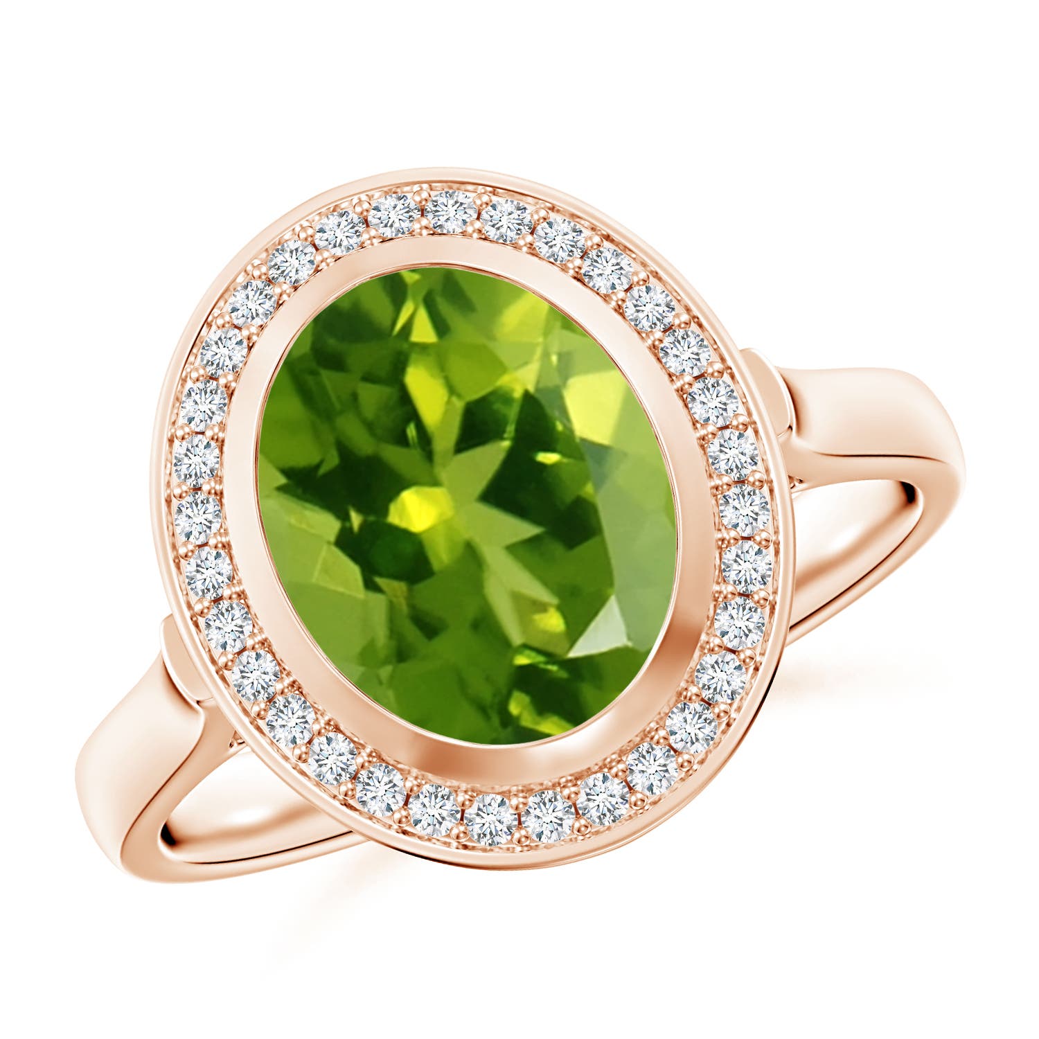 AAAA - Peridot / 2.76 CT / 14 KT Rose Gold