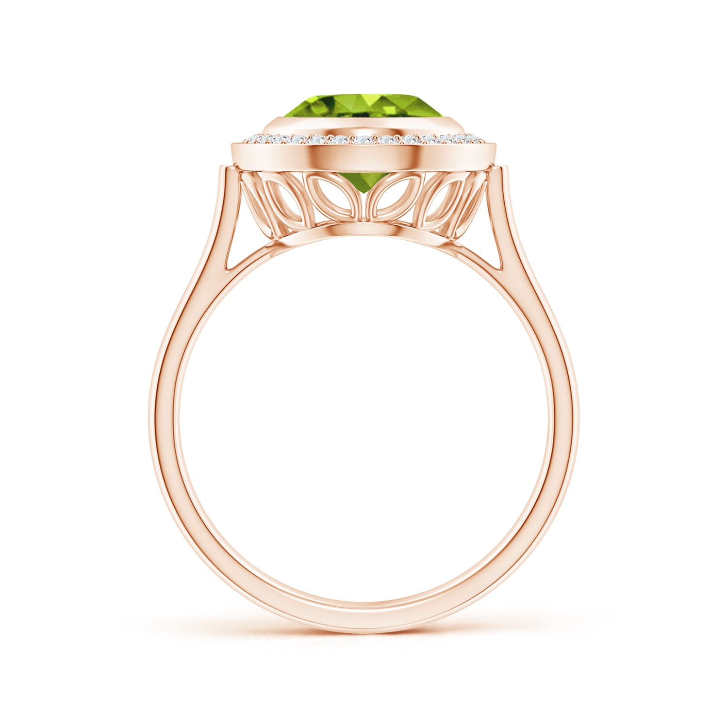 AAAA - Peridot / 2.76 CT / 14 KT Rose Gold