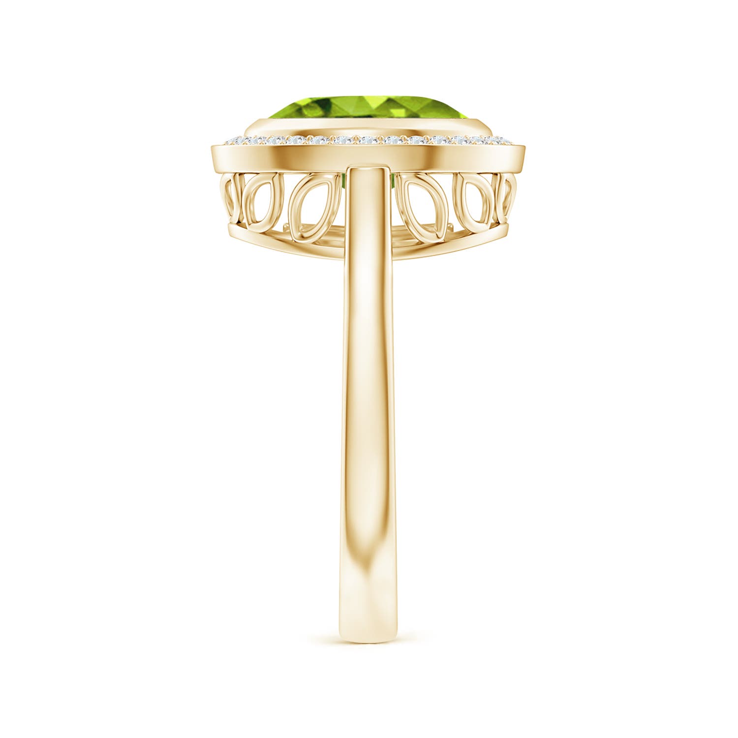 AAAA - Peridot / 2.76 CT / 14 KT Yellow Gold