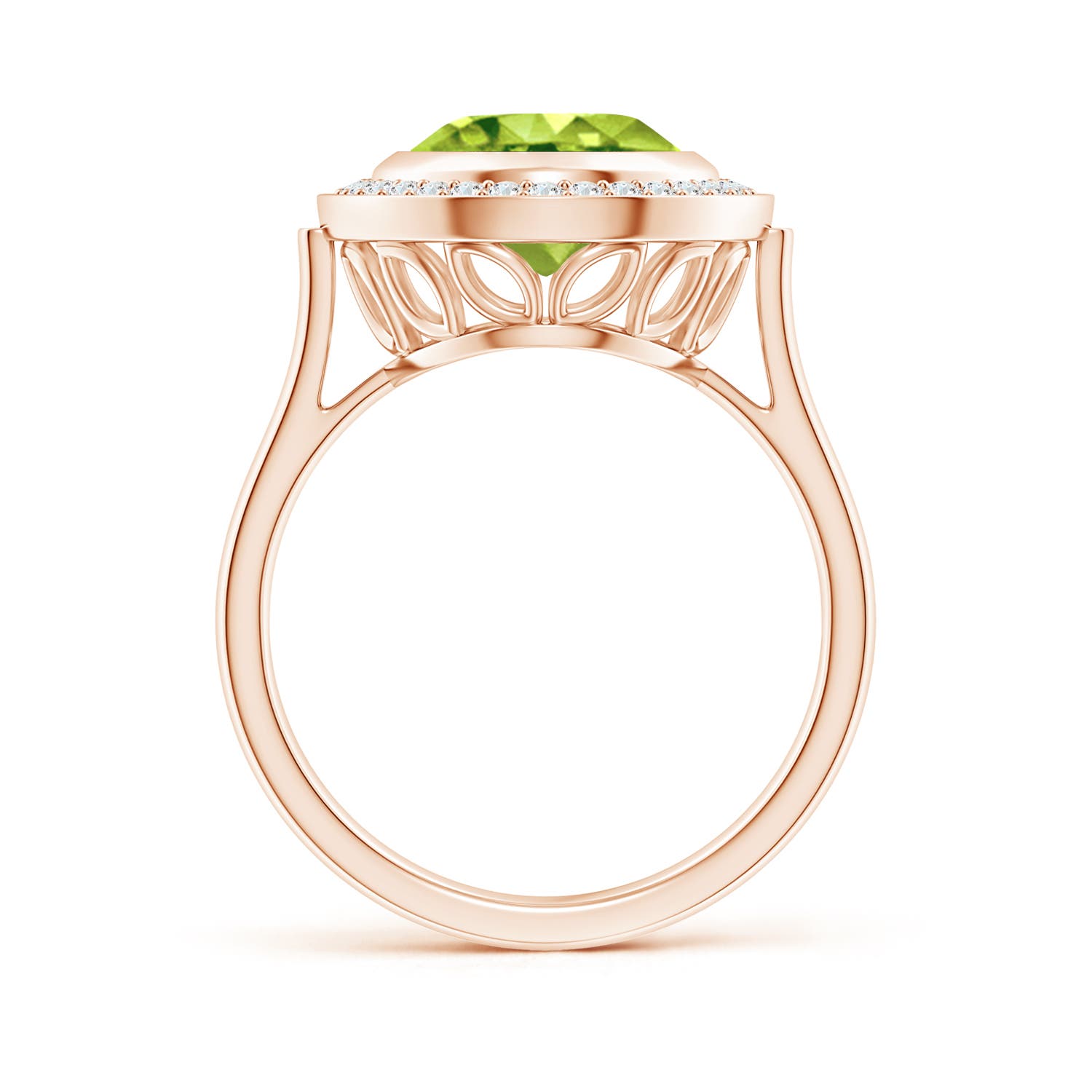 AAA - Peridot / 4.09 CT / 14 KT Rose Gold