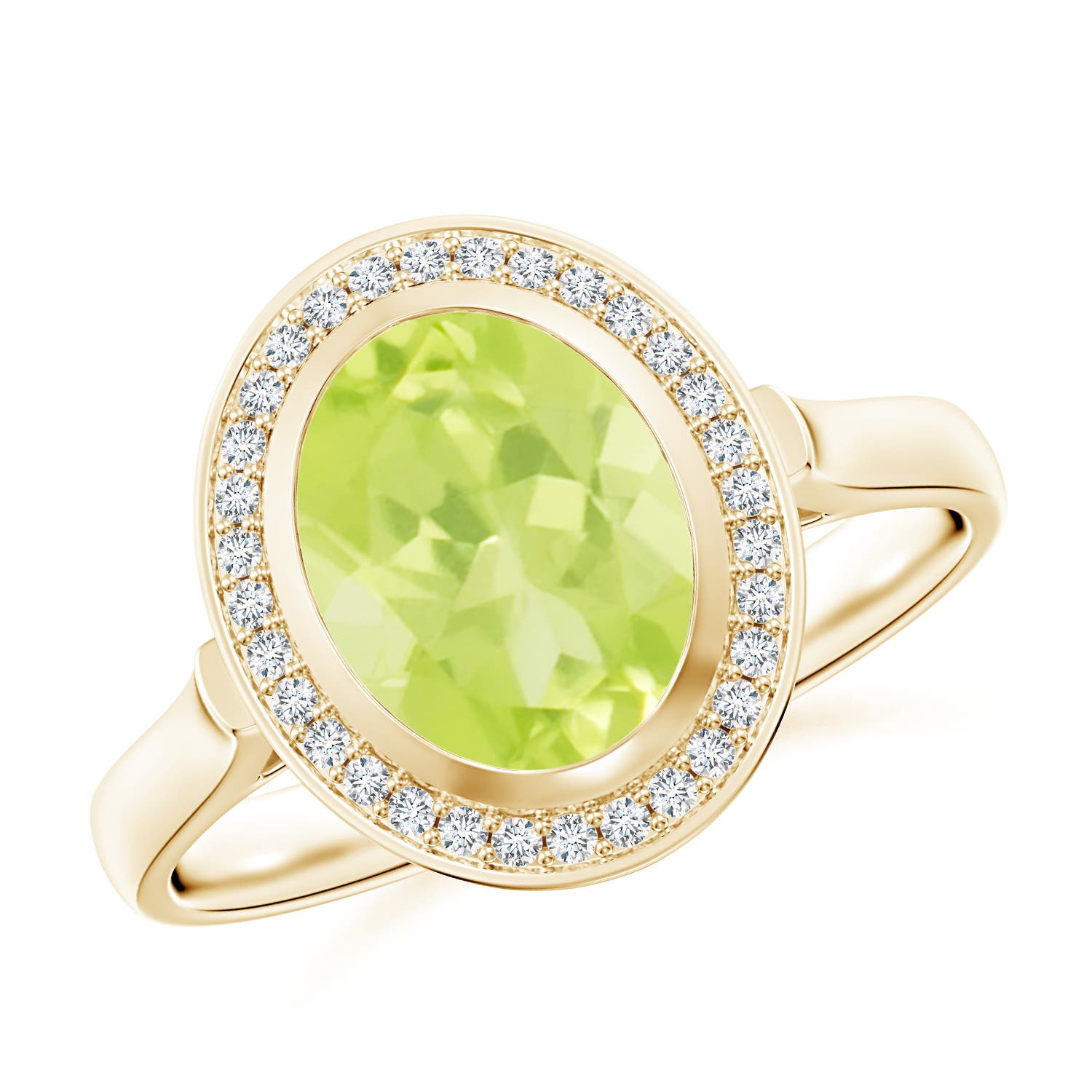 A - Peridot / 2 CT / 14 KT Yellow Gold