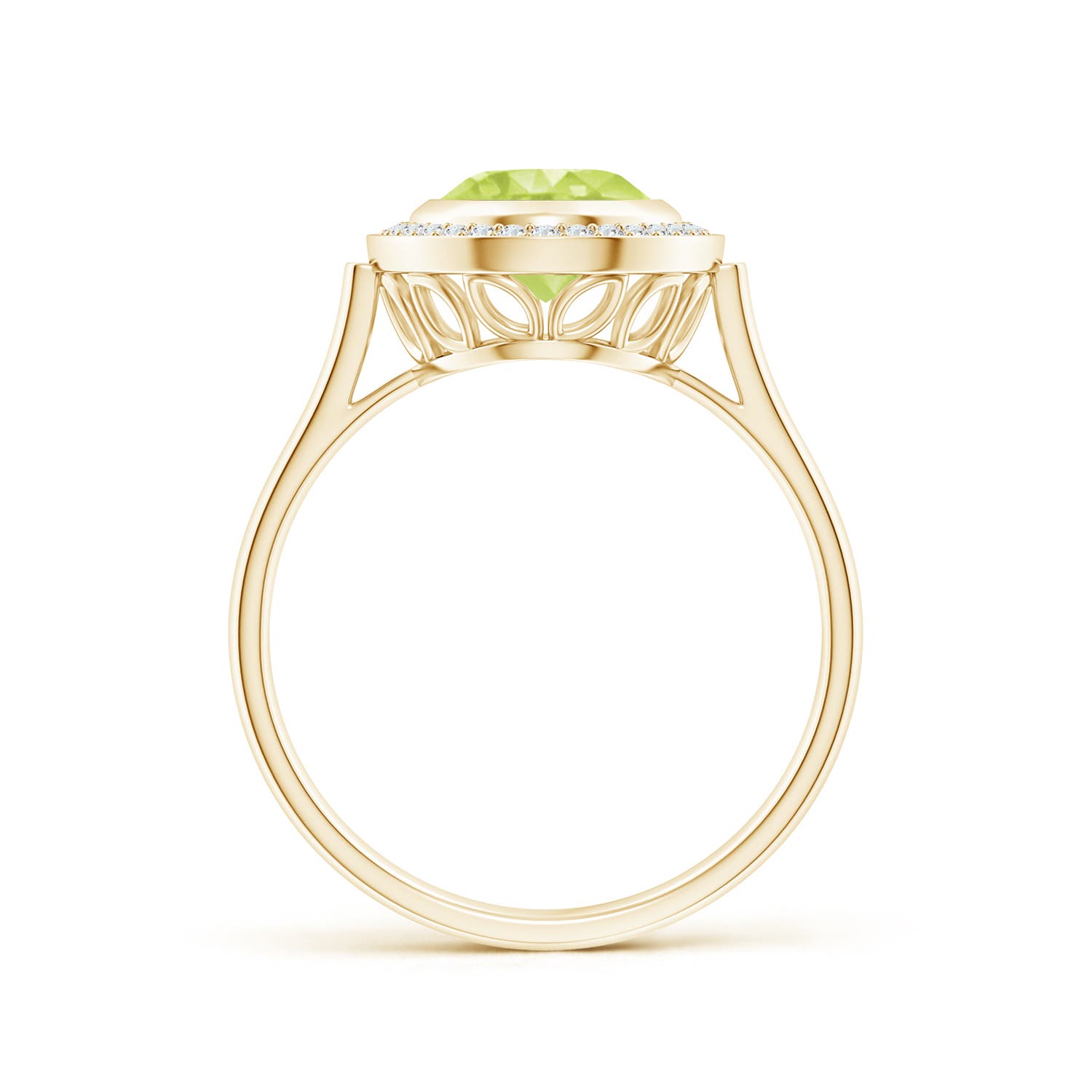 A - Peridot / 2 CT / 14 KT Yellow Gold