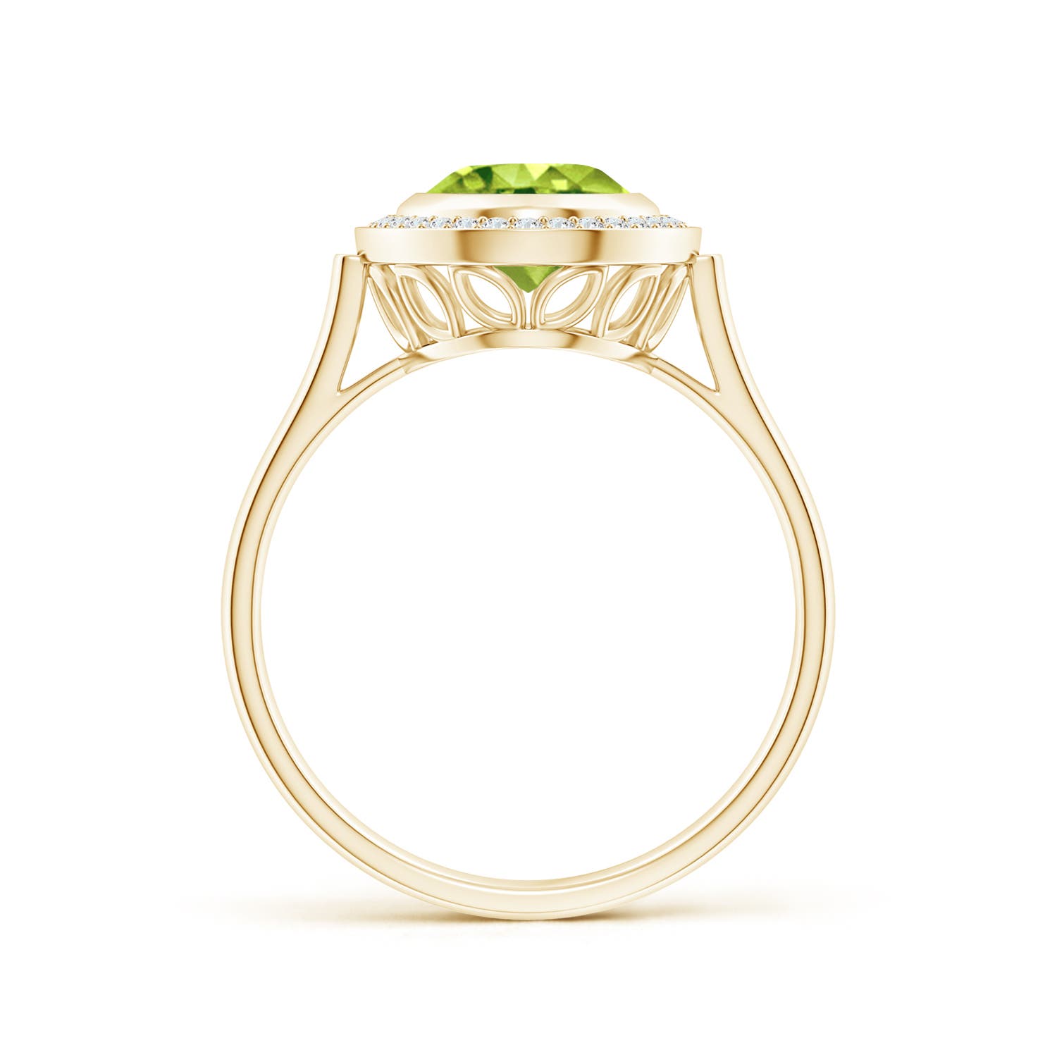 AAA - Peridot / 2 CT / 14 KT Yellow Gold