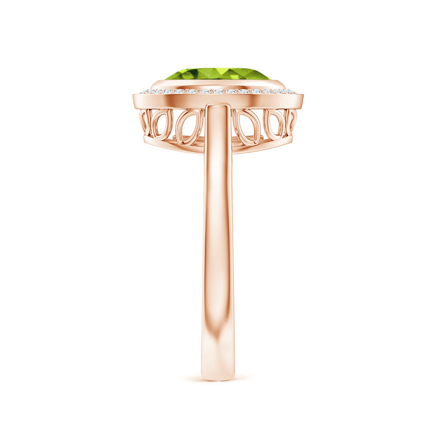 AAAA - Peridot / 2 CT / 14 KT Rose Gold