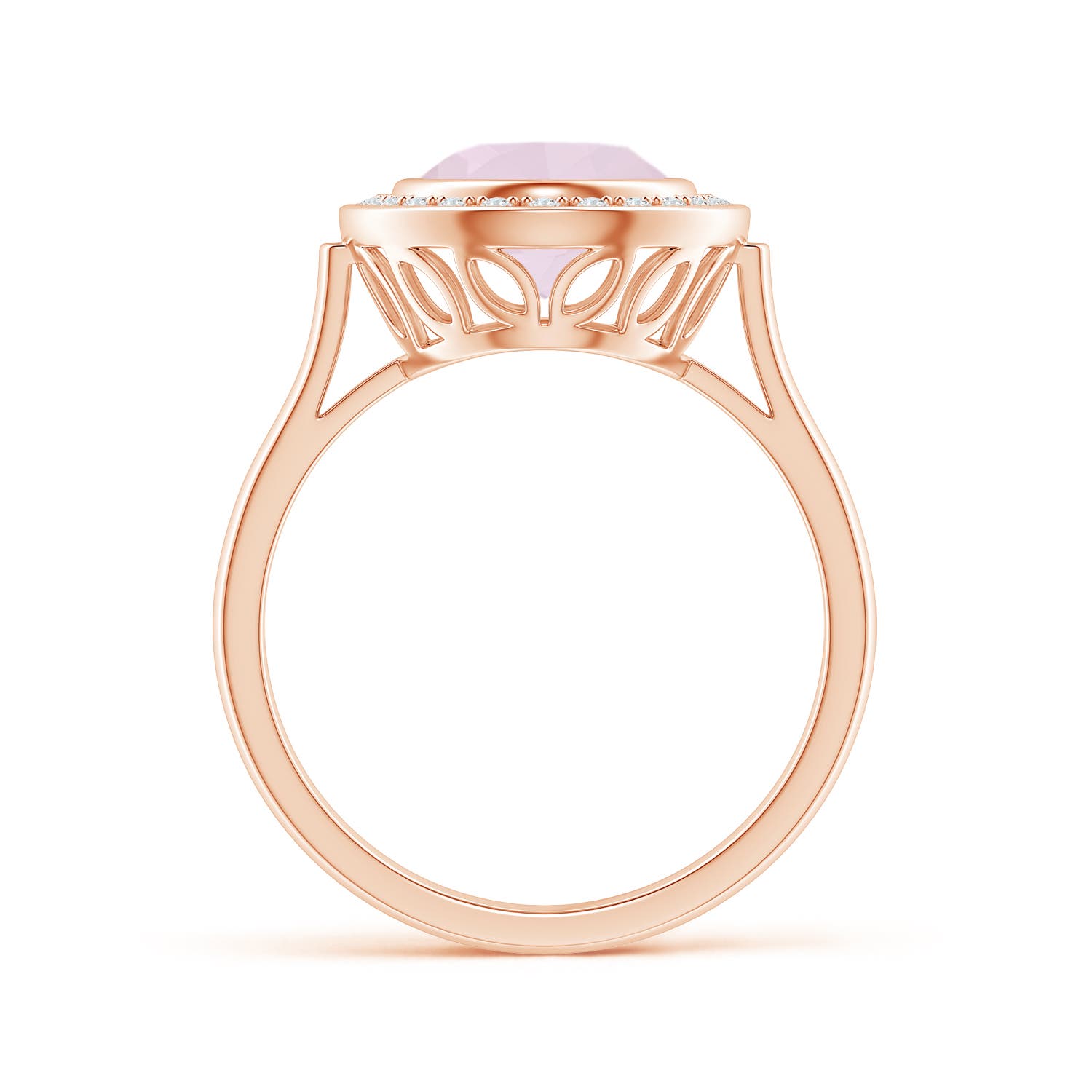 A - Rose Quartz / 2.36 CT / 14 KT Rose Gold