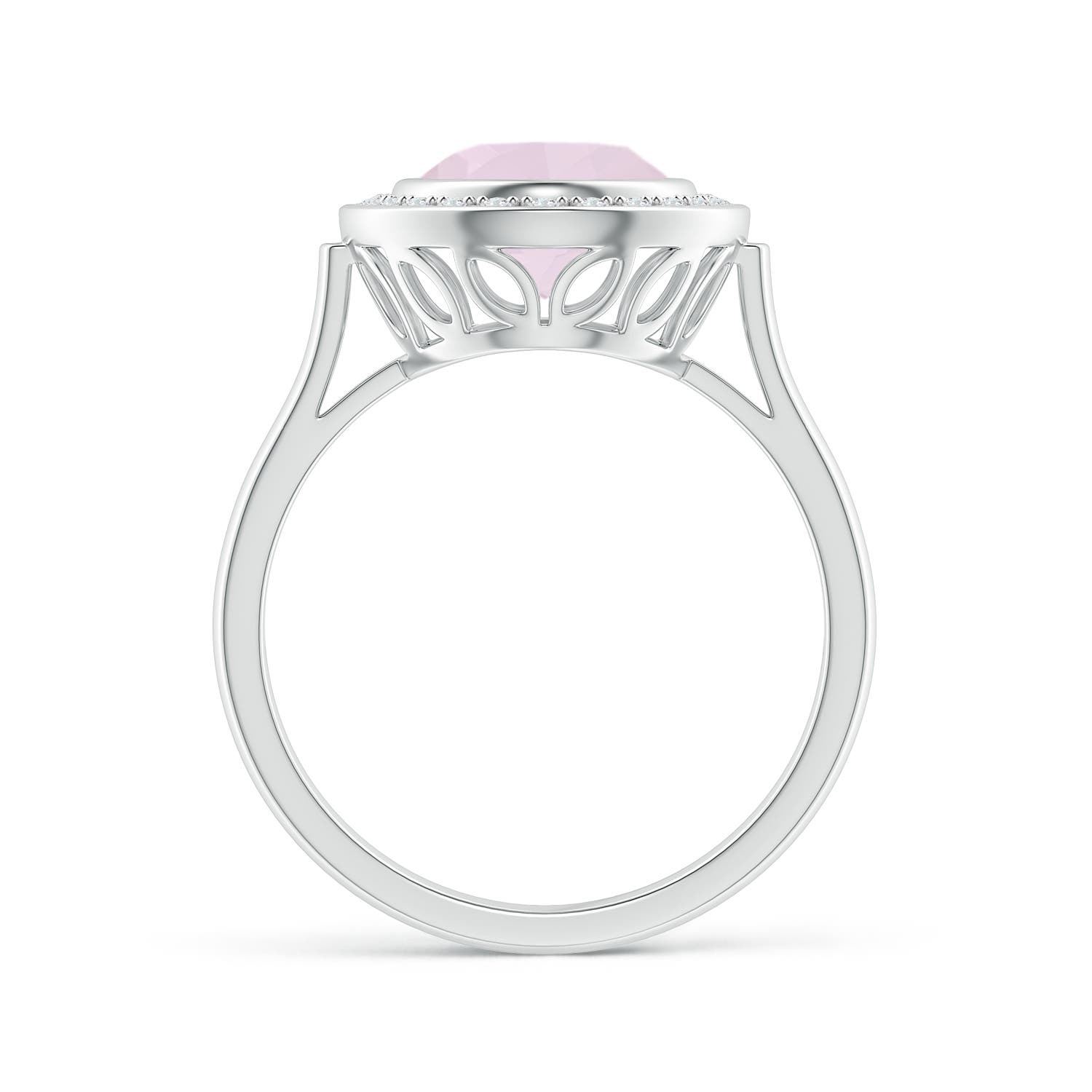 A - Rose Quartz / 2.36 CT / 14 KT White Gold