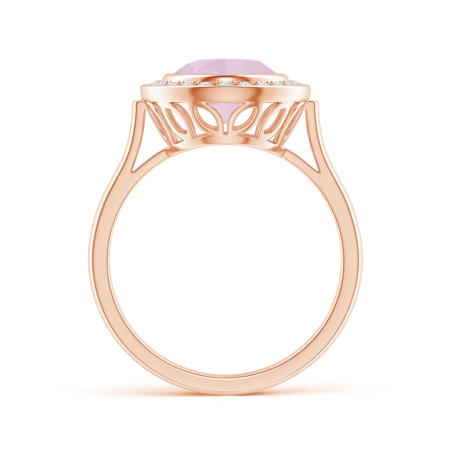 AA - Rose Quartz / 2.36 CT / 14 KT Rose Gold