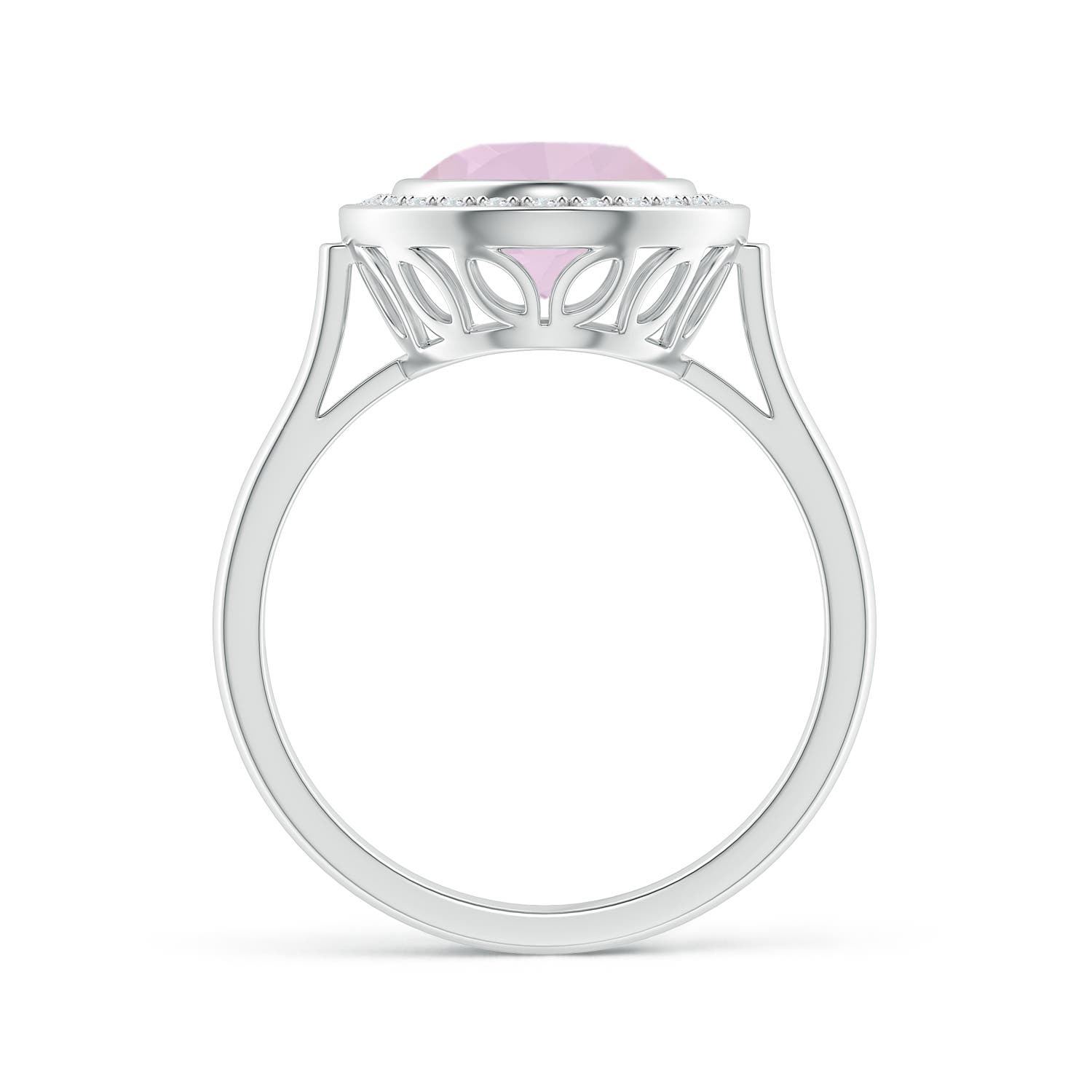 AA - Rose Quartz / 2.36 CT / 14 KT White Gold