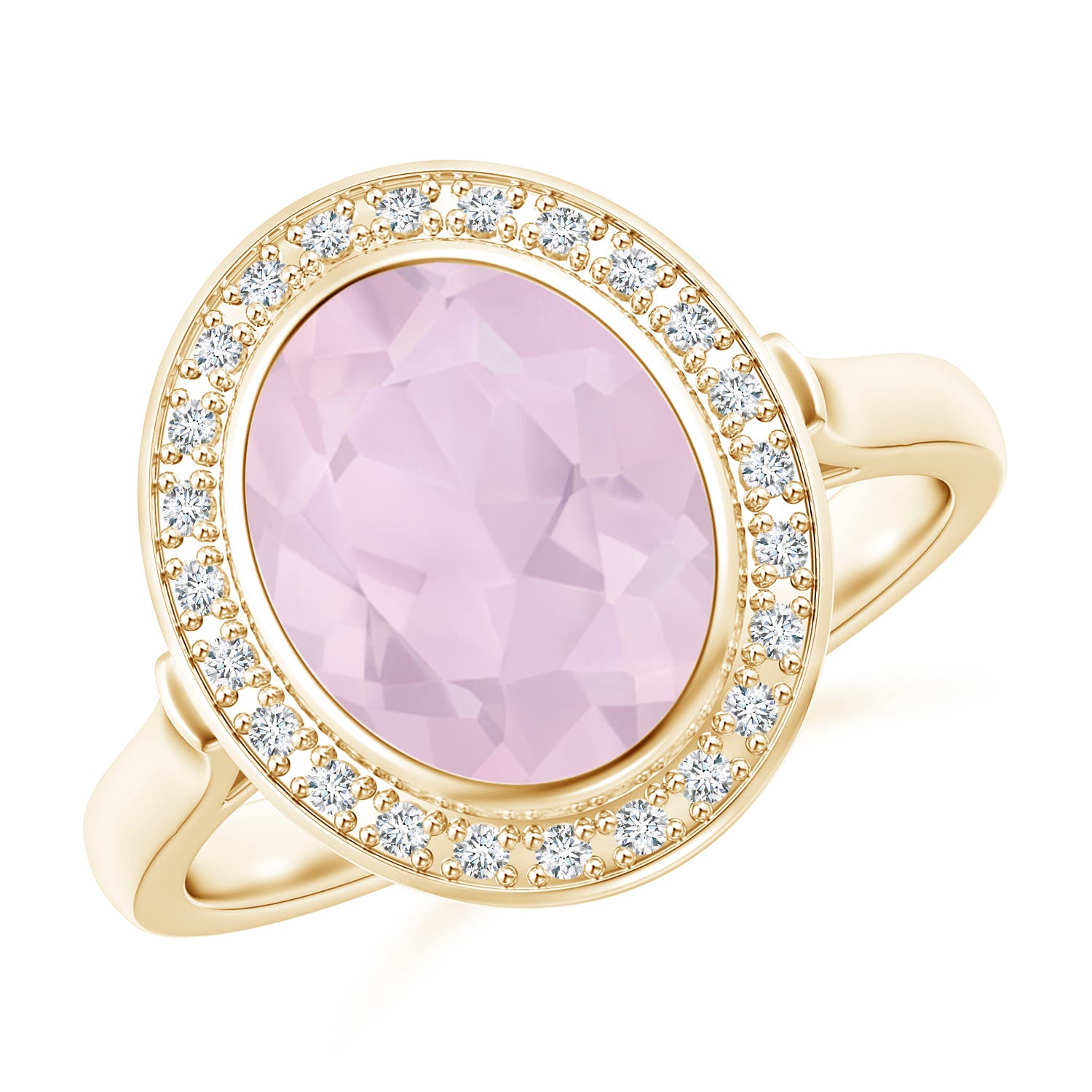 AA - Rose Quartz / 2.36 CT / 14 KT Yellow Gold