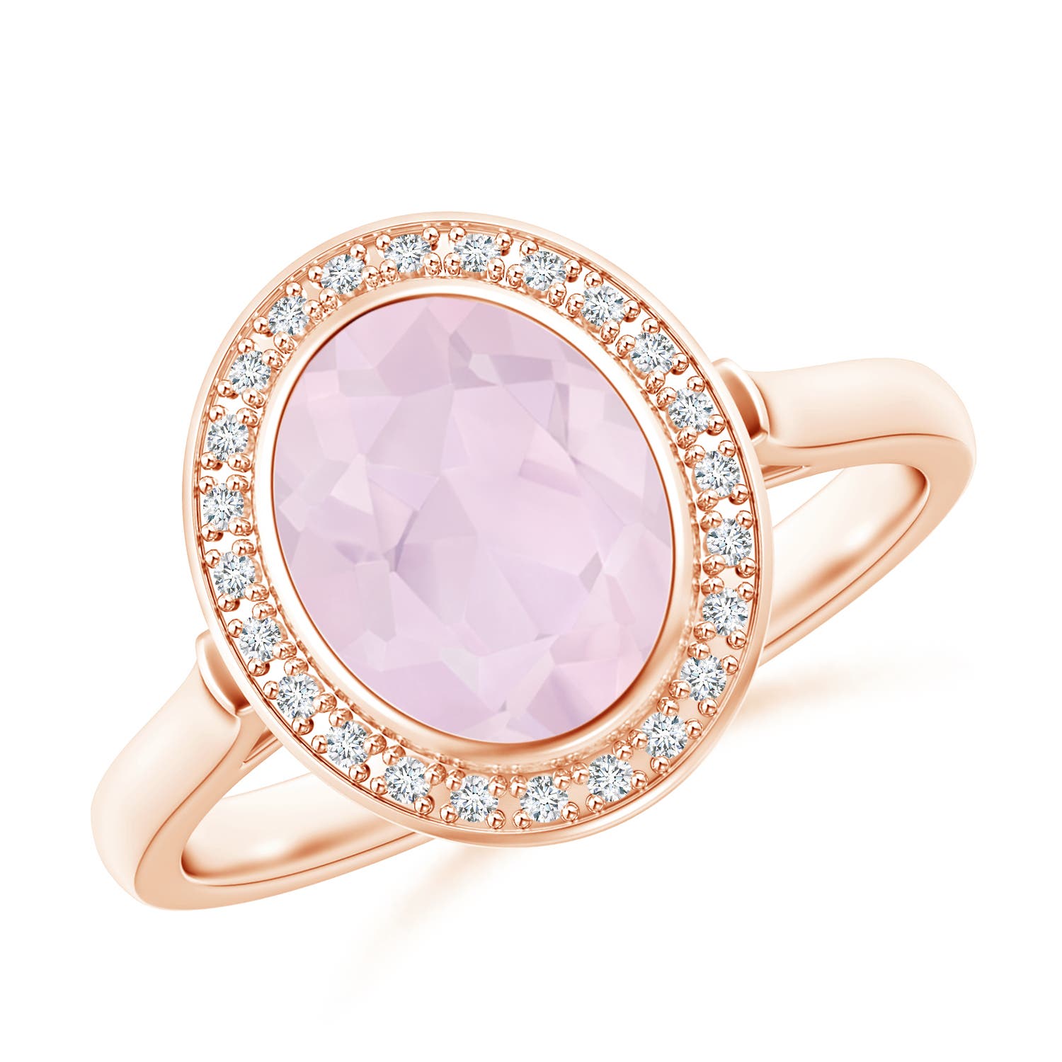 A - Rose Quartz / 1.62 CT / 14 KT Rose Gold