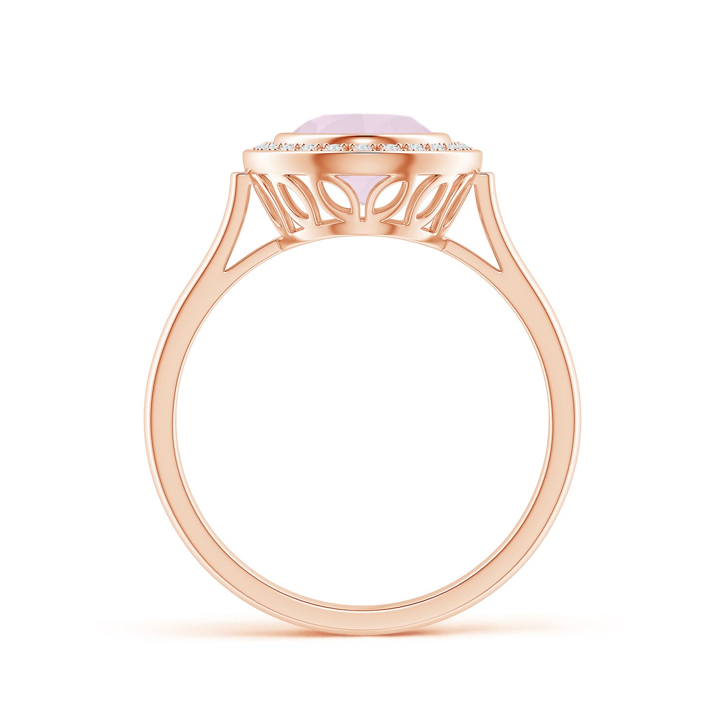 A - Rose Quartz / 1.62 CT / 14 KT Rose Gold