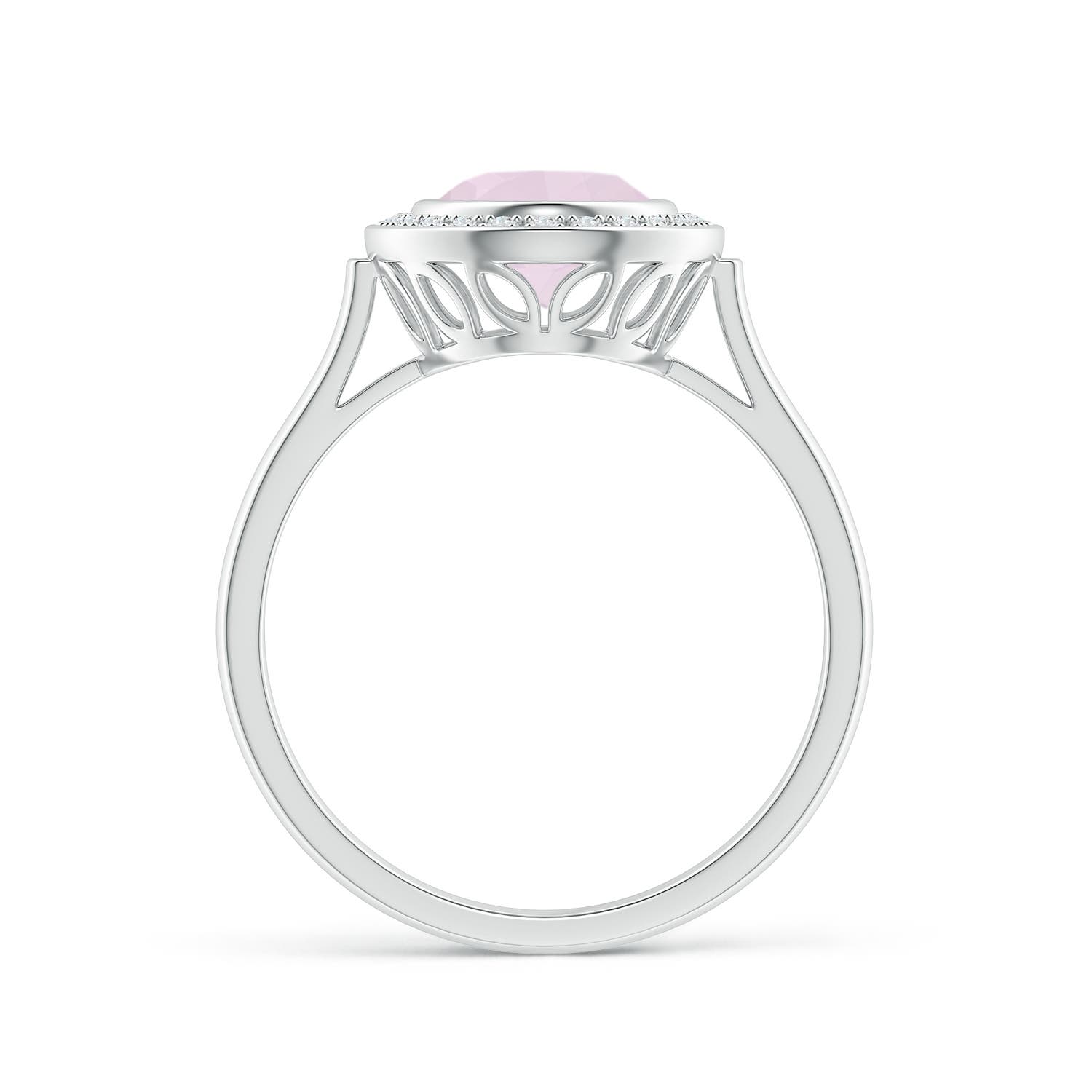 A - Rose Quartz / 1.62 CT / 14 KT White Gold