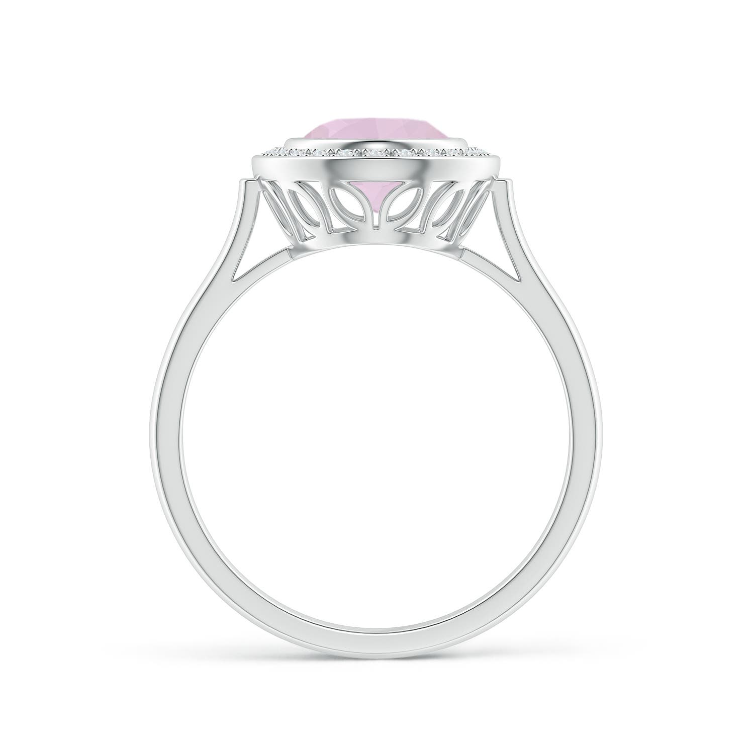 AA - Rose Quartz / 1.62 CT / 14 KT White Gold