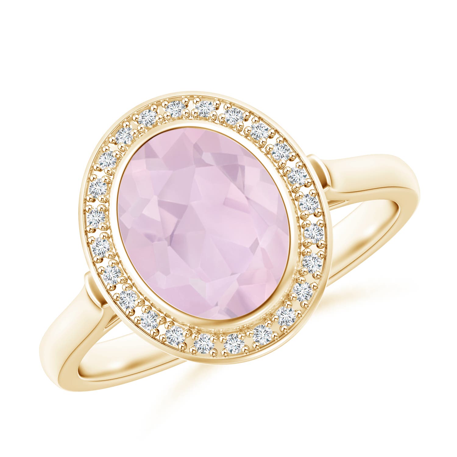 AA - Rose Quartz / 1.62 CT / 14 KT Yellow Gold