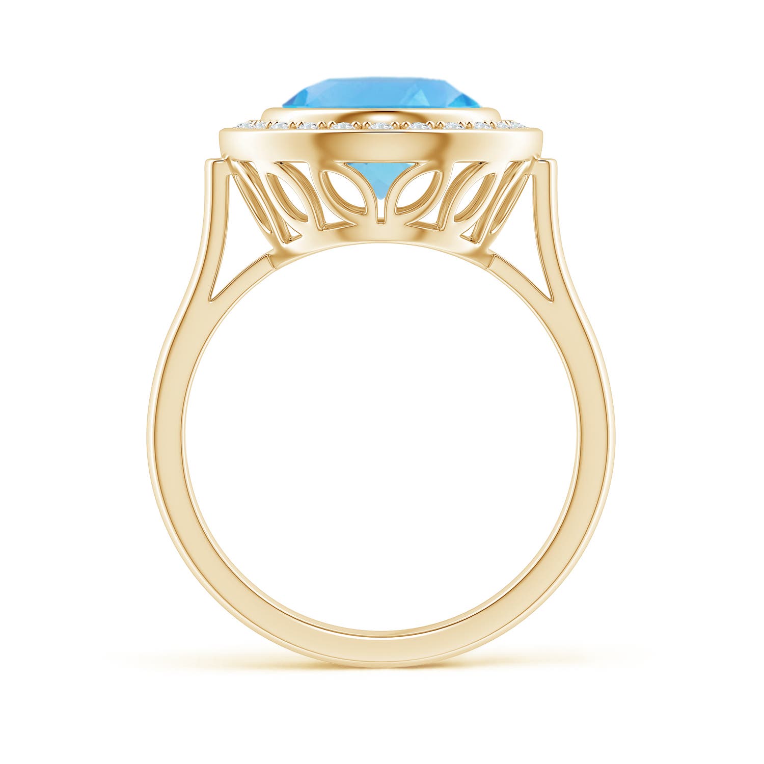 AA - Swiss Blue Topaz / 4.89 CT / 14 KT Yellow Gold