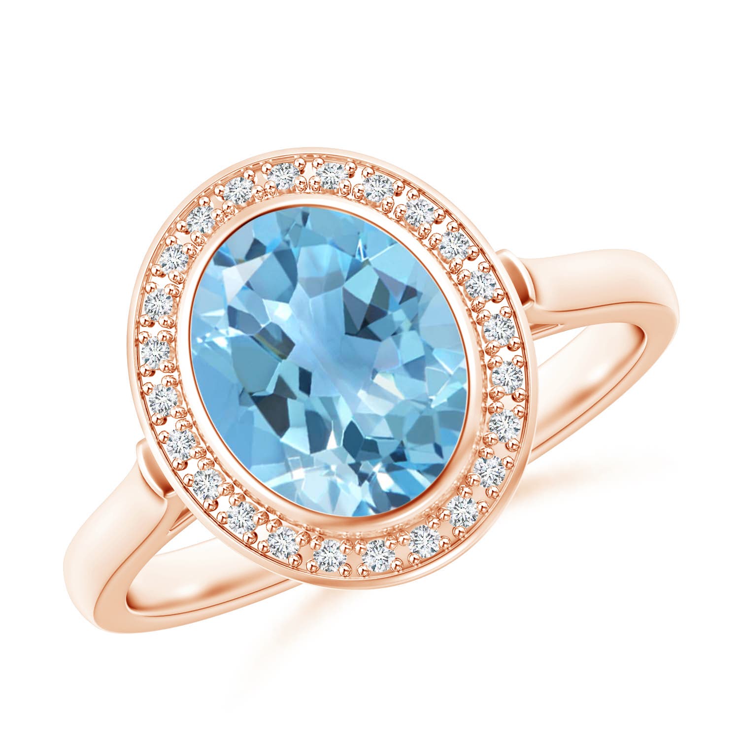 A - Swiss Blue Topaz / 2.35 CT / 14 KT Rose Gold