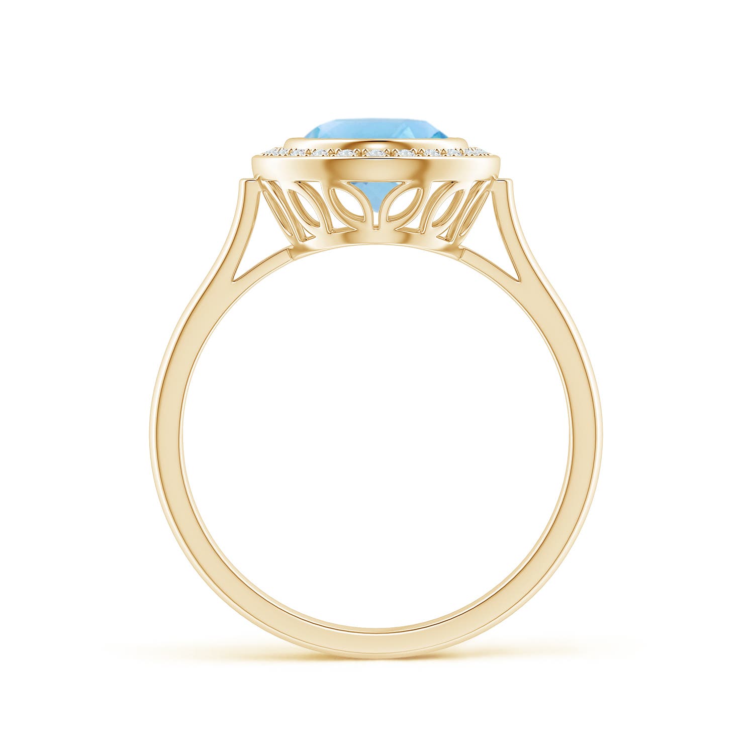 A - Swiss Blue Topaz / 2.35 CT / 14 KT Yellow Gold