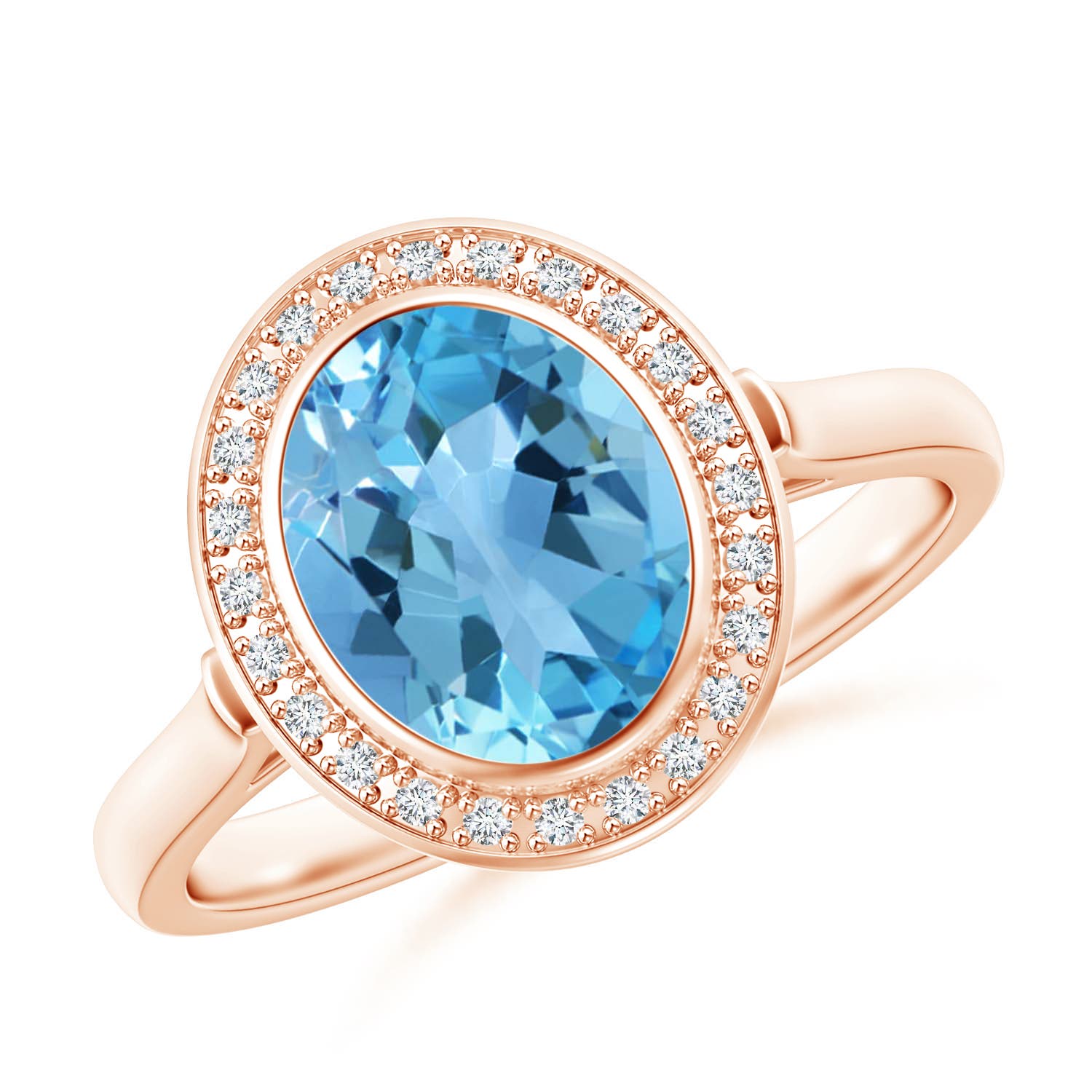 AA - Swiss Blue Topaz / 2.35 CT / 14 KT Rose Gold