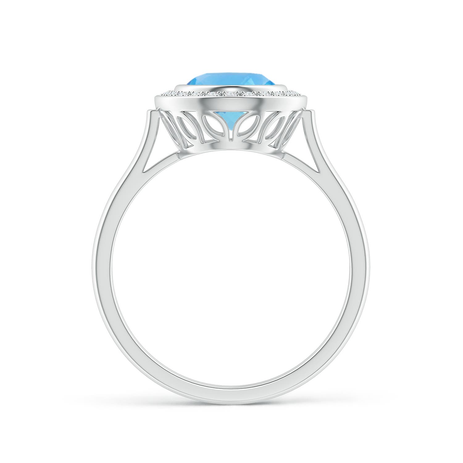 AA - Swiss Blue Topaz / 2.35 CT / 14 KT White Gold