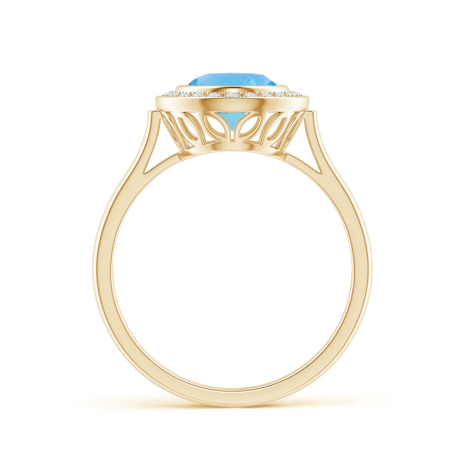 AA - Swiss Blue Topaz / 2.35 CT / 14 KT Yellow Gold