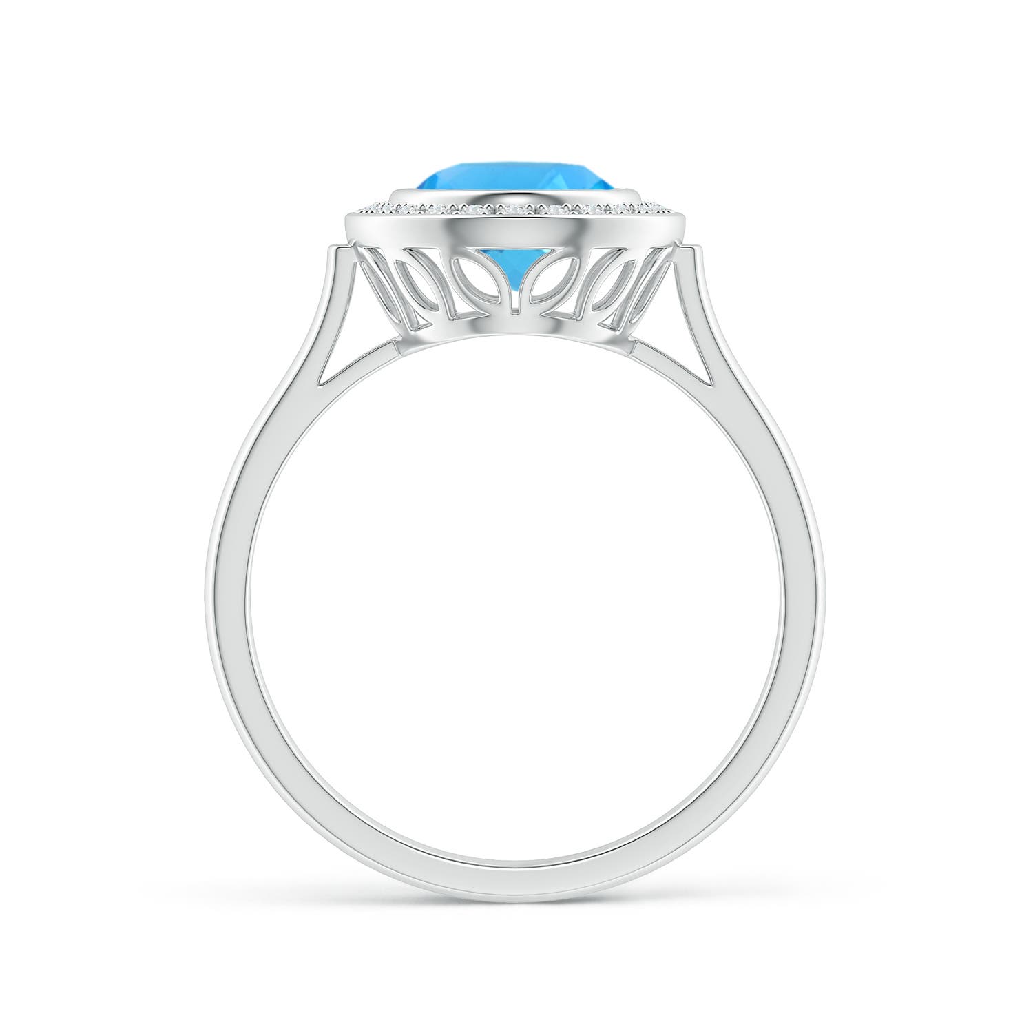 AAA - Swiss Blue Topaz / 2.35 CT / 14 KT White Gold