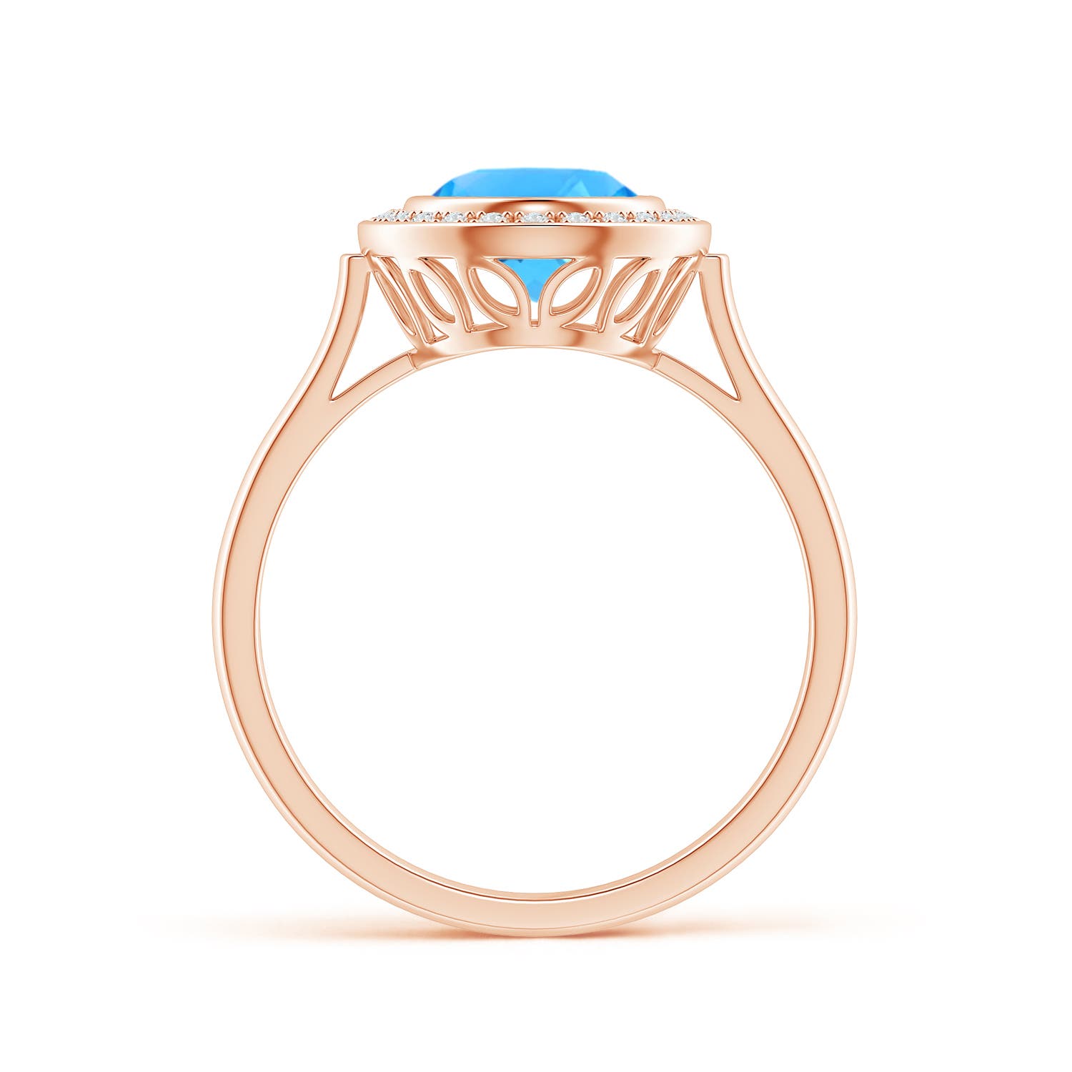 AAAA - Swiss Blue Topaz / 2.35 CT / 14 KT Rose Gold