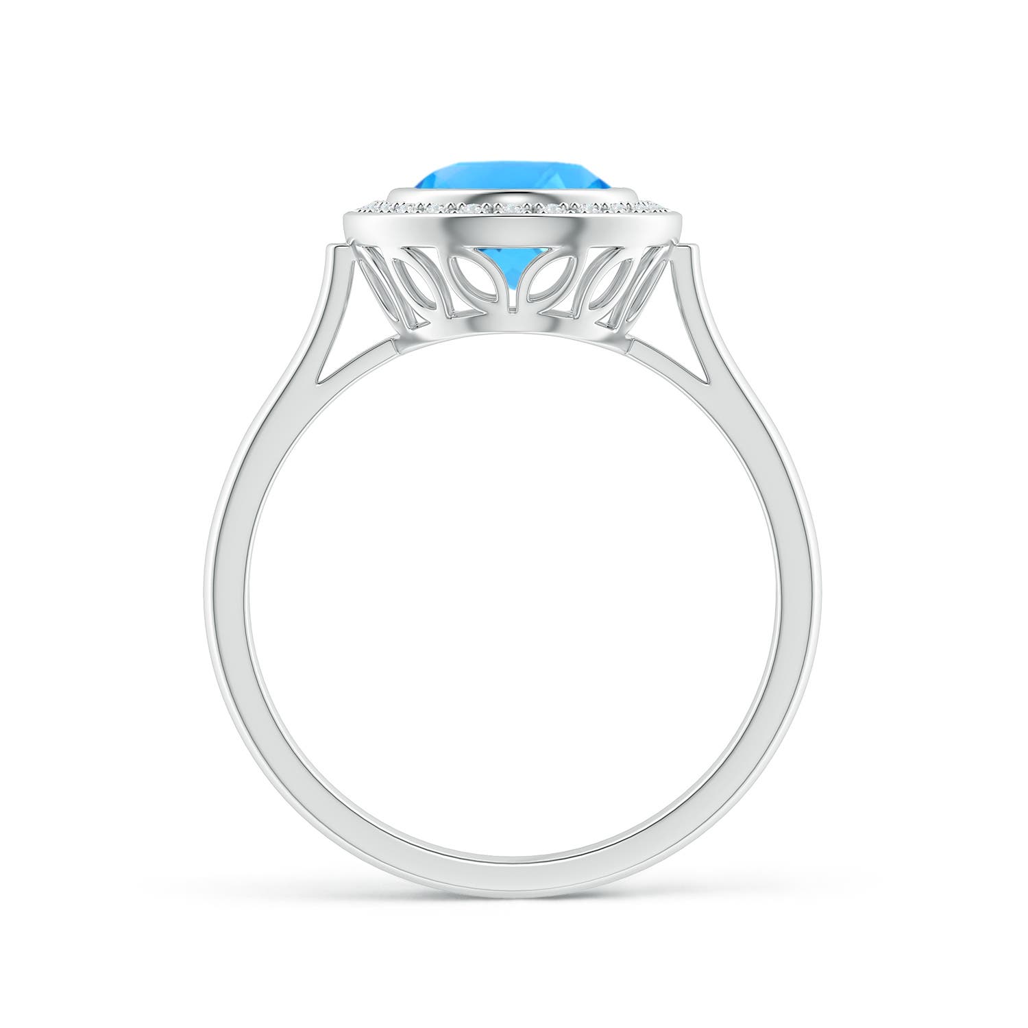 AAAA - Swiss Blue Topaz / 2.35 CT / 14 KT White Gold