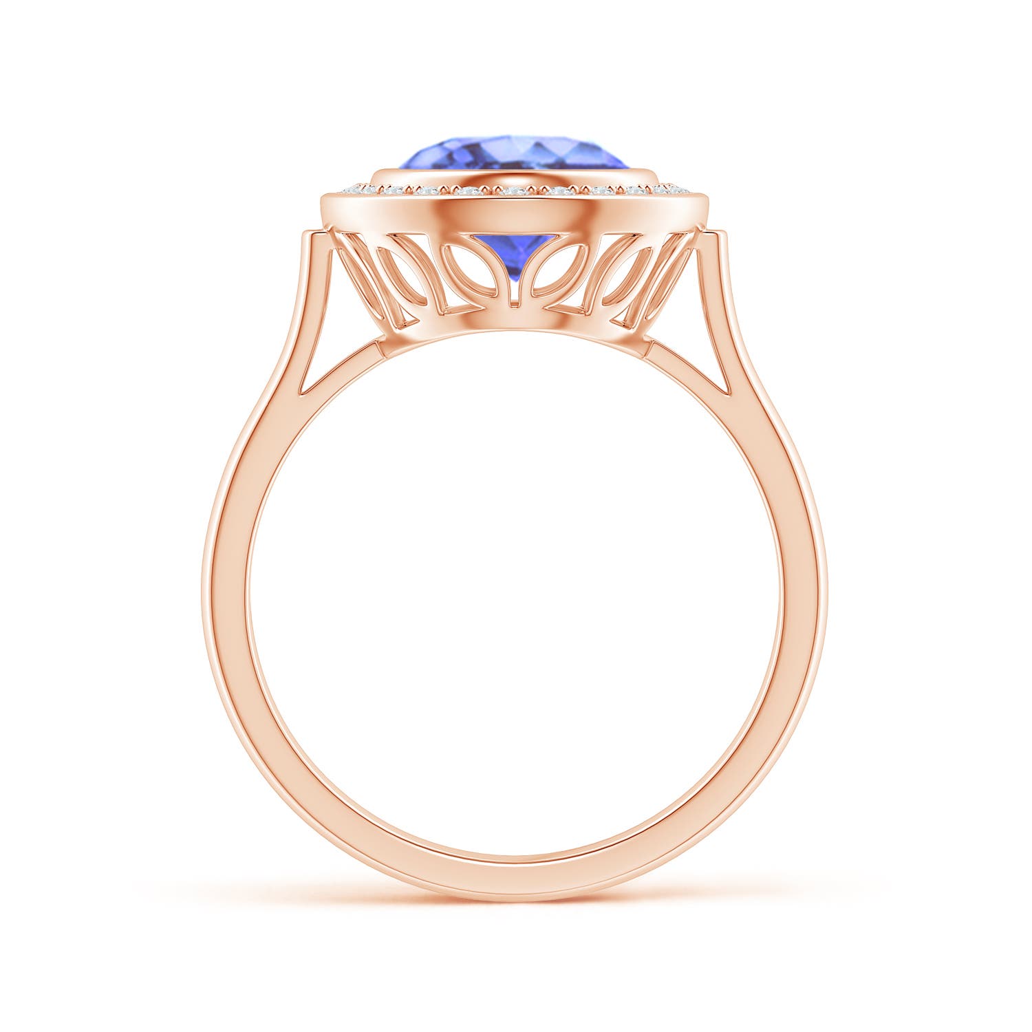 A - Tanzanite / 3.06 CT / 14 KT Rose Gold