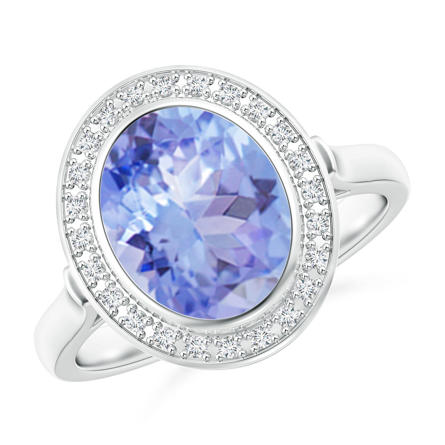 A - Tanzanite / 3.06 CT / 14 KT White Gold