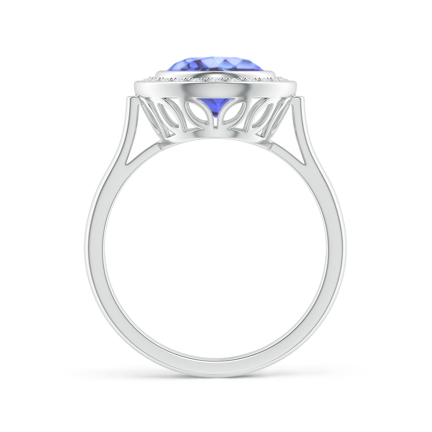 A - Tanzanite / 3.06 CT / 14 KT White Gold